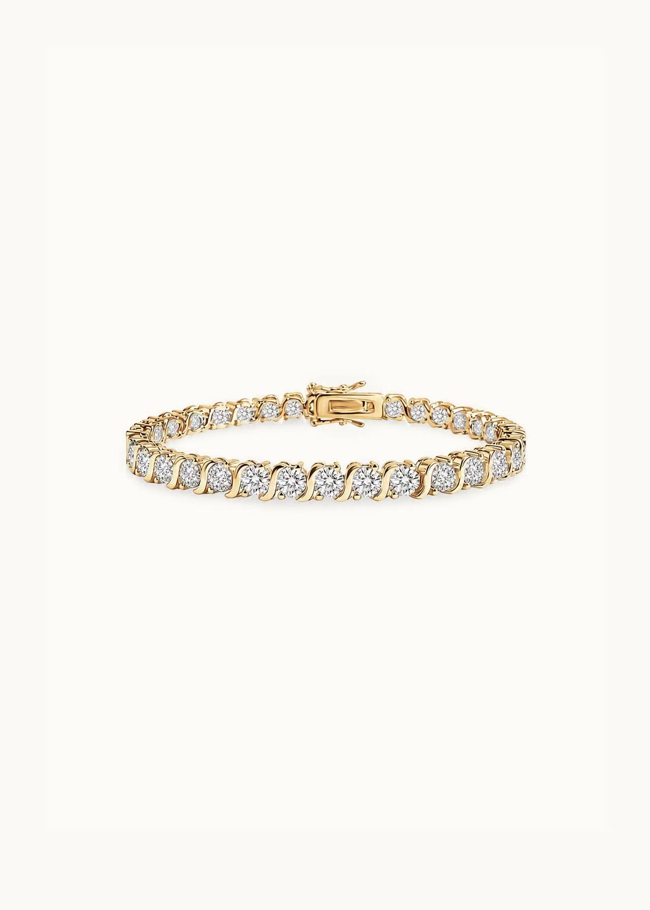 24 Hours S Links Moissanite Bracelet 3ct