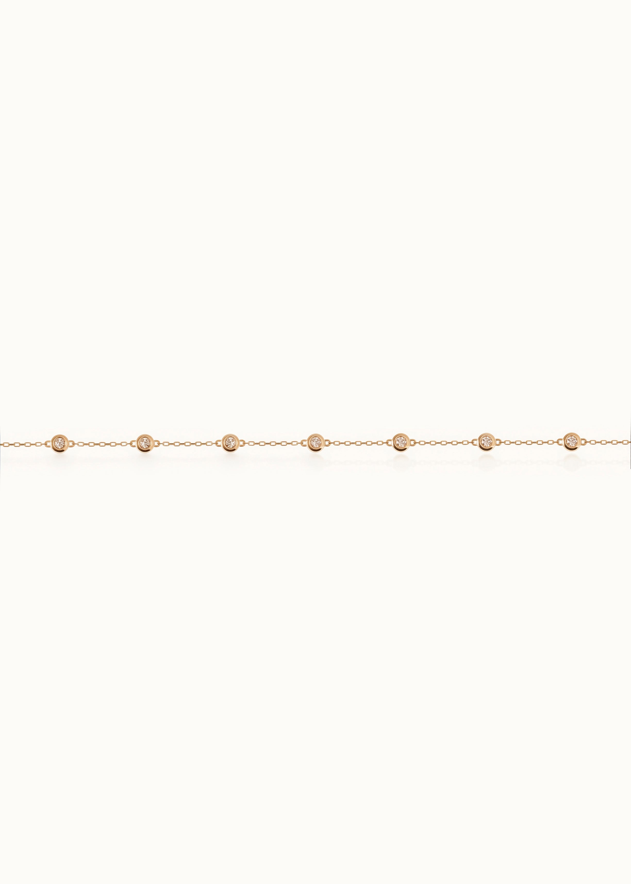 Heirloom Bubble 7 Diamond Chain Bracelet