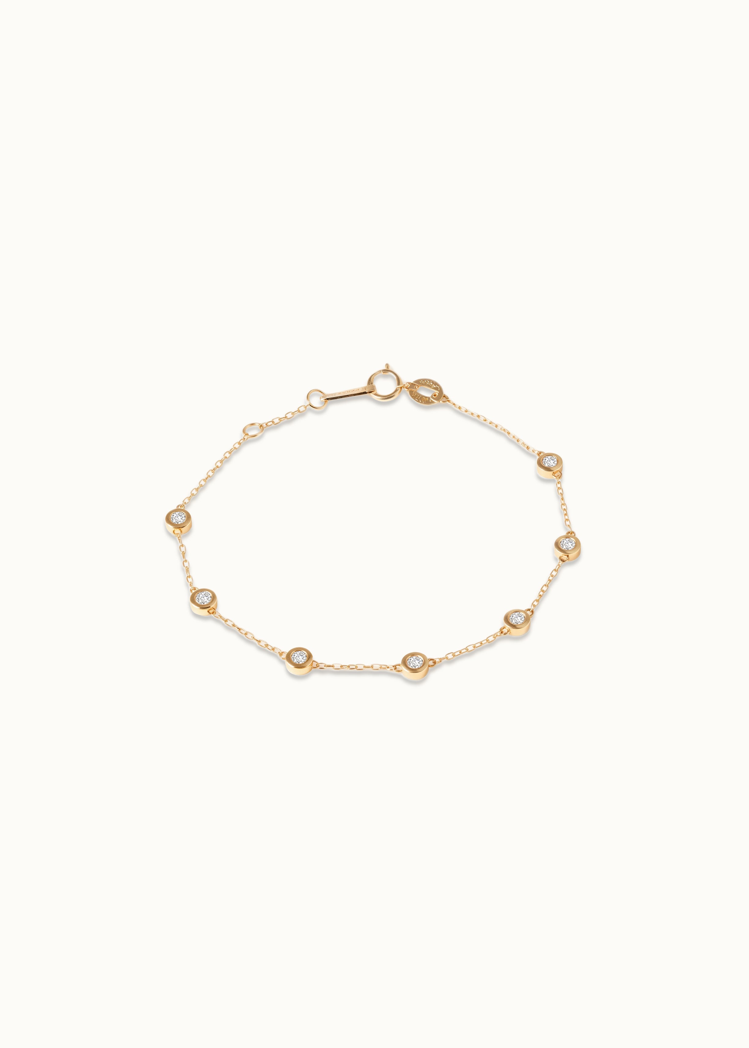 Heirloom Bubble 7 Diamond Chain Bracelet