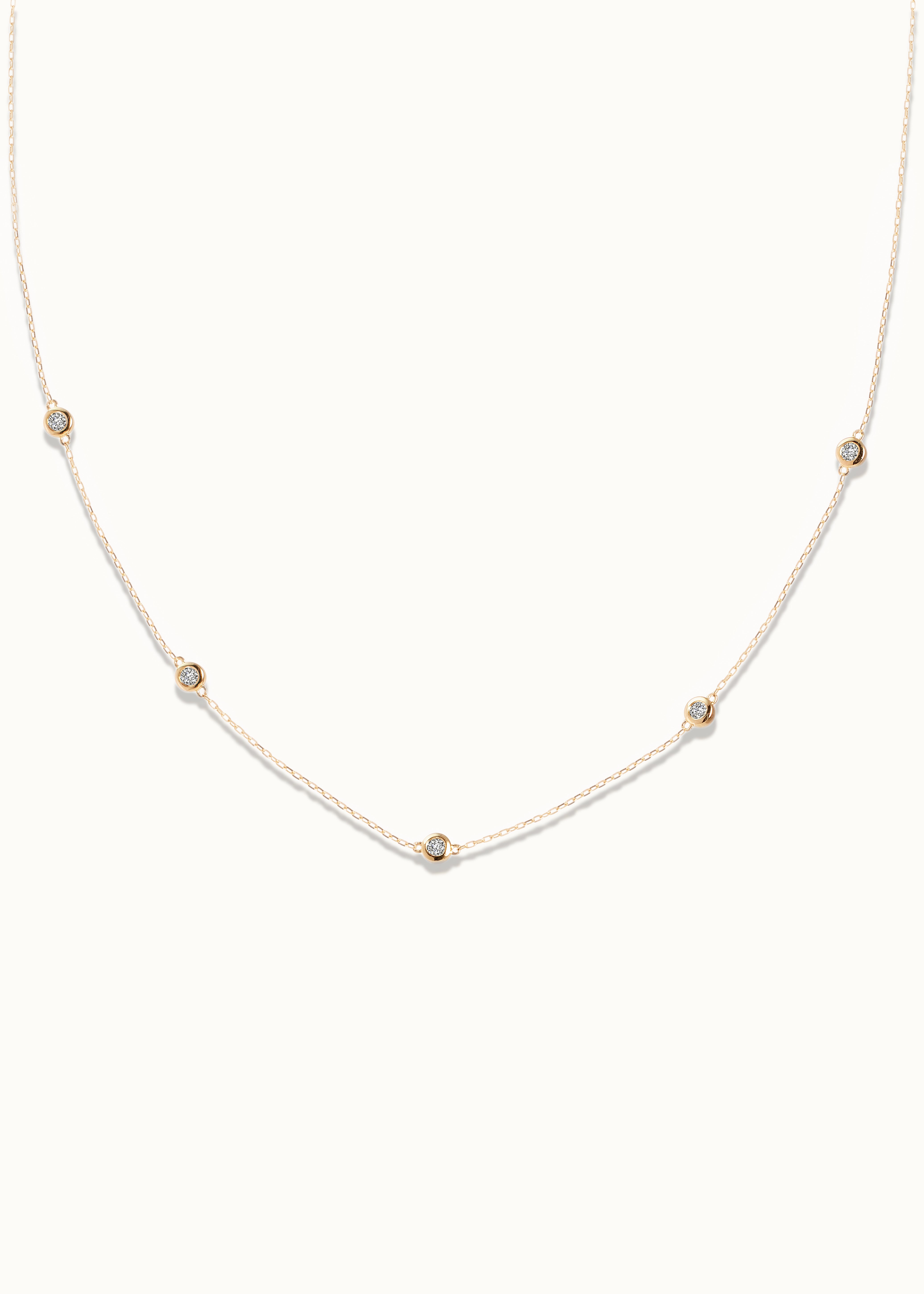 Heirloom Bubble 5 Diamond Necklace