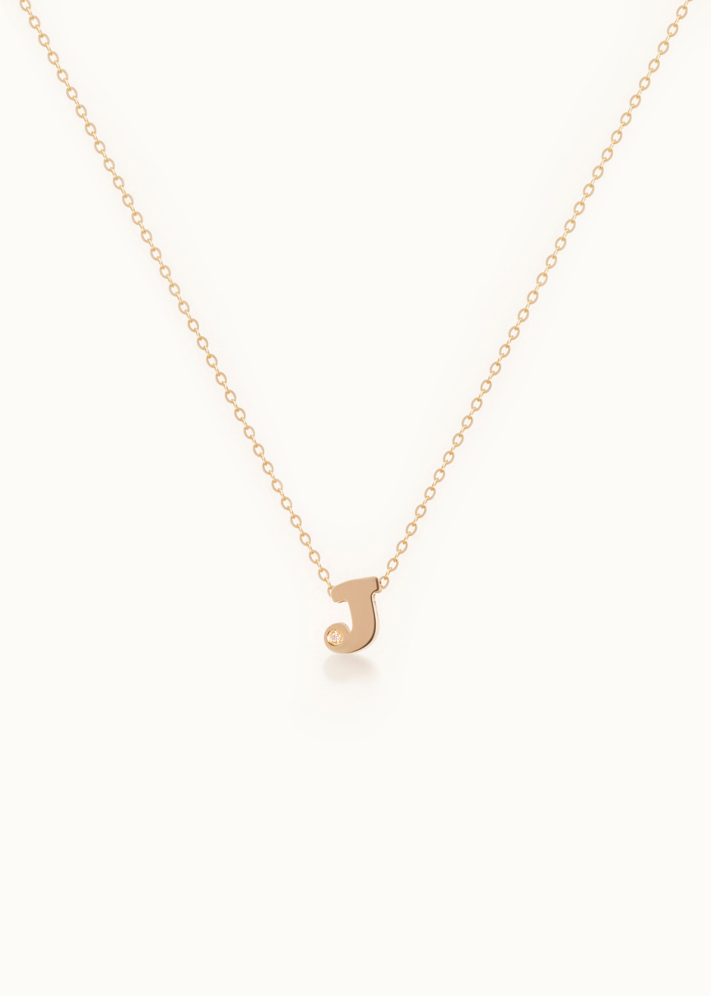 Heirloom Cloud Initial Diamond Pendant Necklace