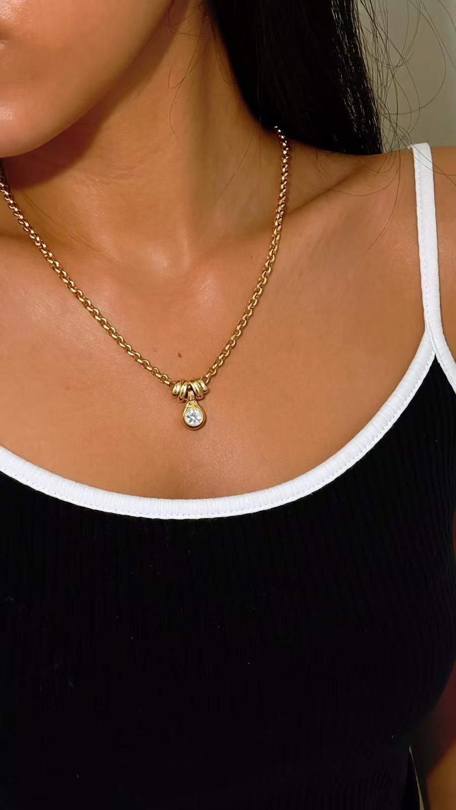 Archive Eve Moissanite Chain Necklace 1ct