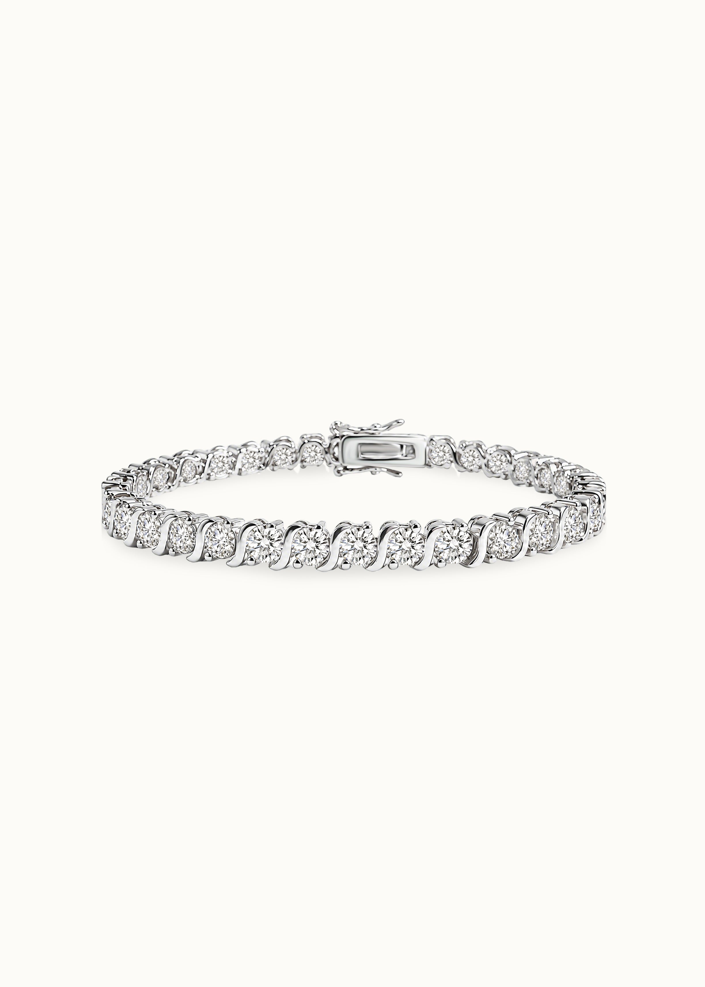 24 Hours S Links Moissanite Bracelet 3ct