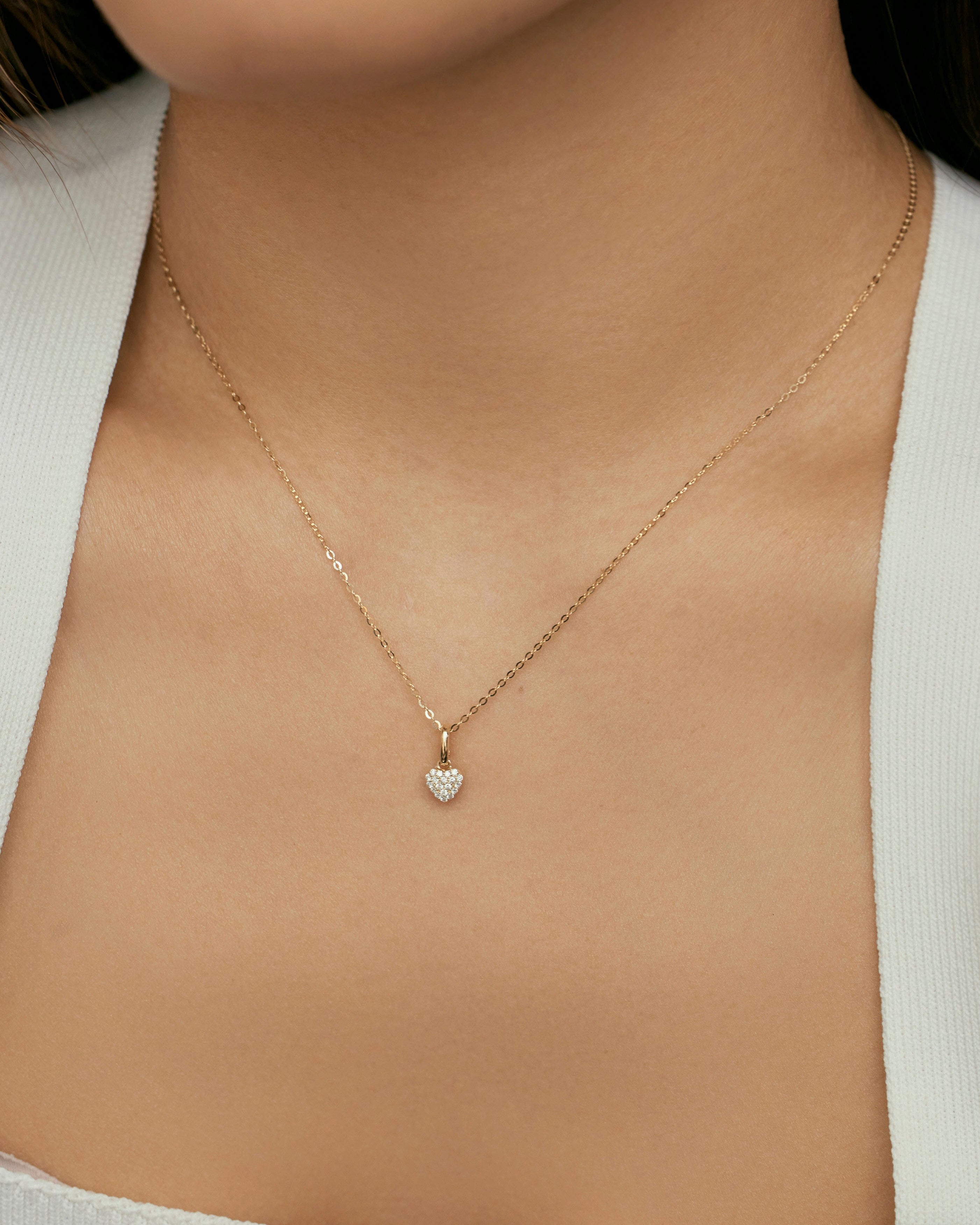 Heirloom 0.12ct Diamond Heart Pendant