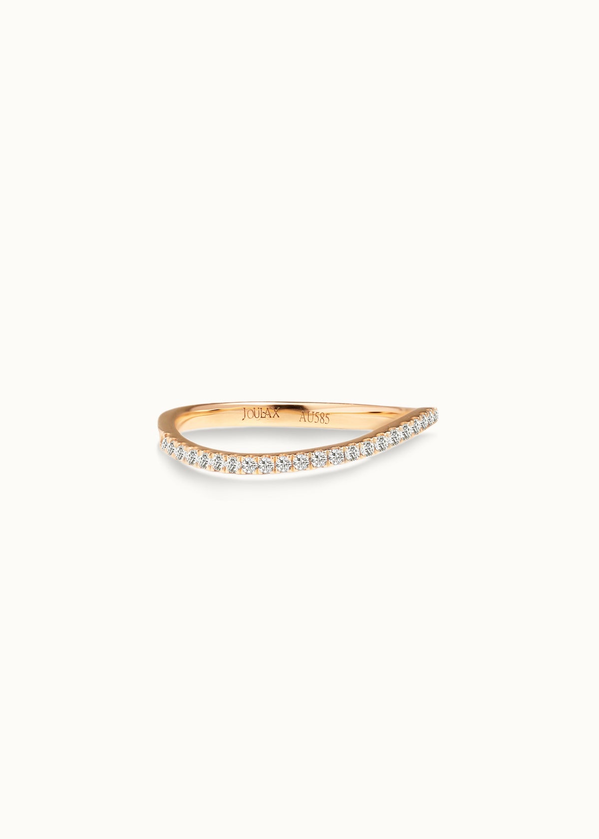 Heirloom Wave 0.3ct Semi Eternity Diamond Band Ring