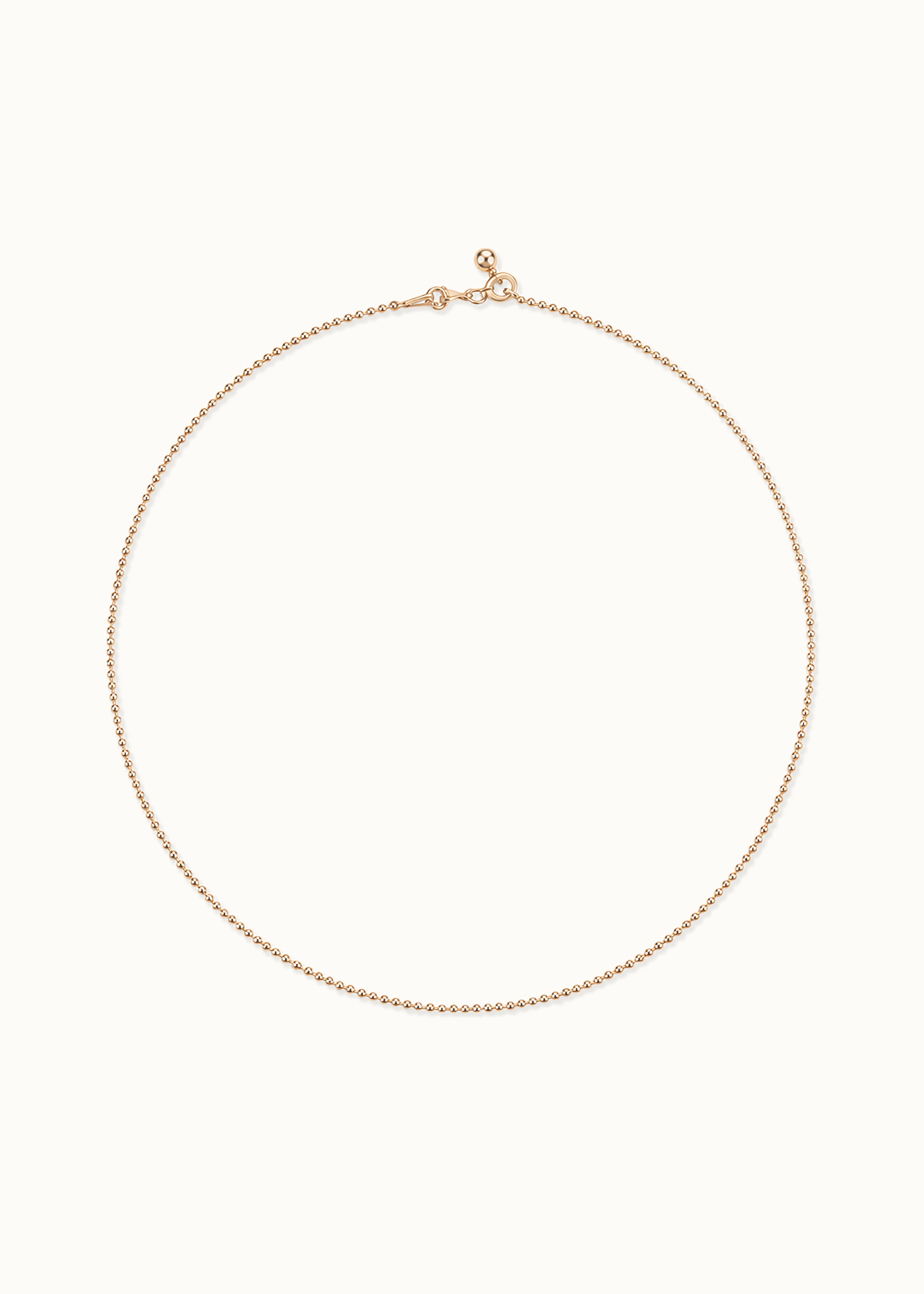 Archive 2mm Beaded Chain Necklace