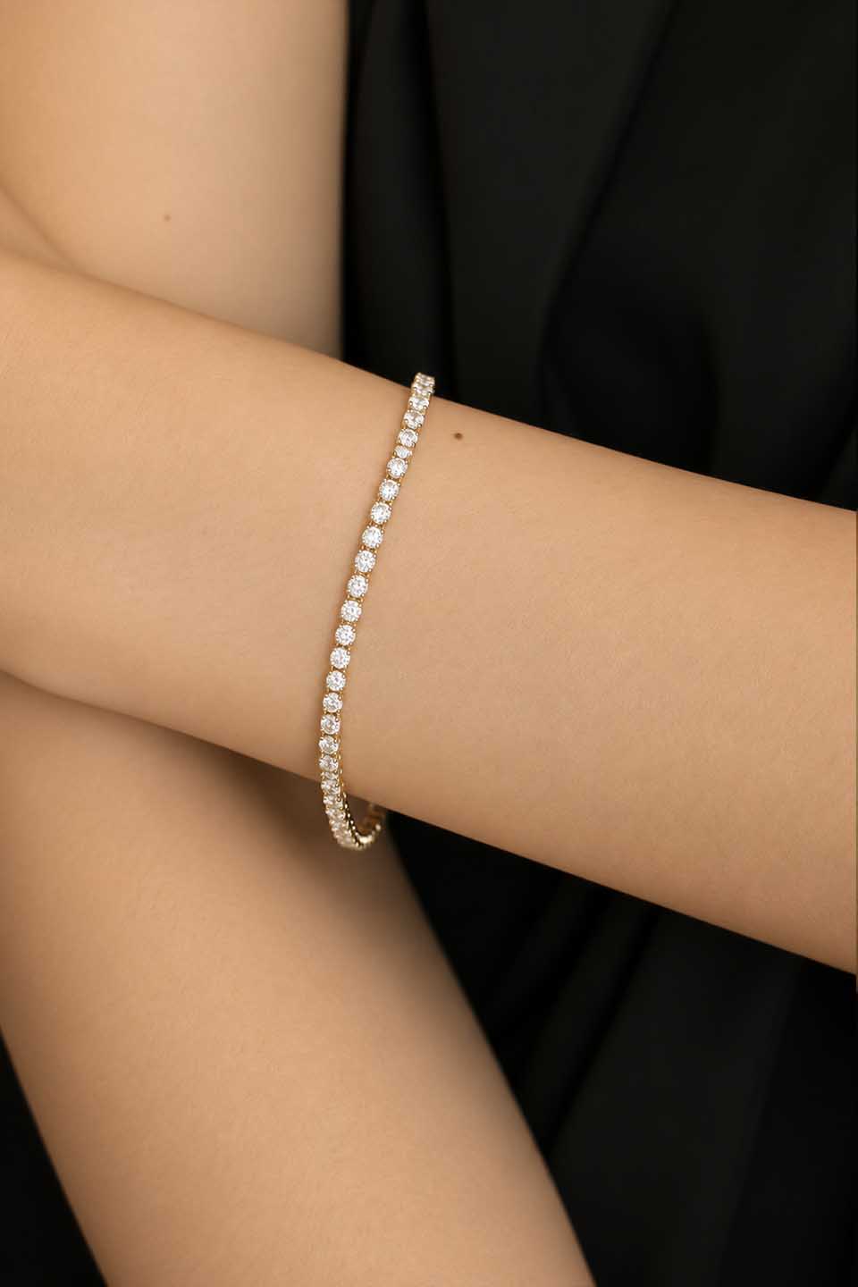 Heirloom Classic 2.4mm Diamond Tennis Bracelet 3.48ct