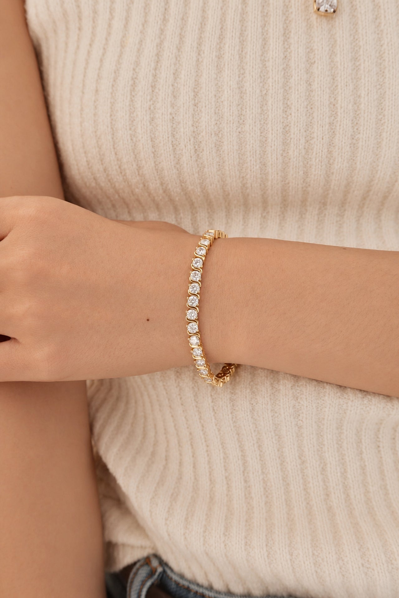 24 Hours S Links Moissanite Bracelet 3ct