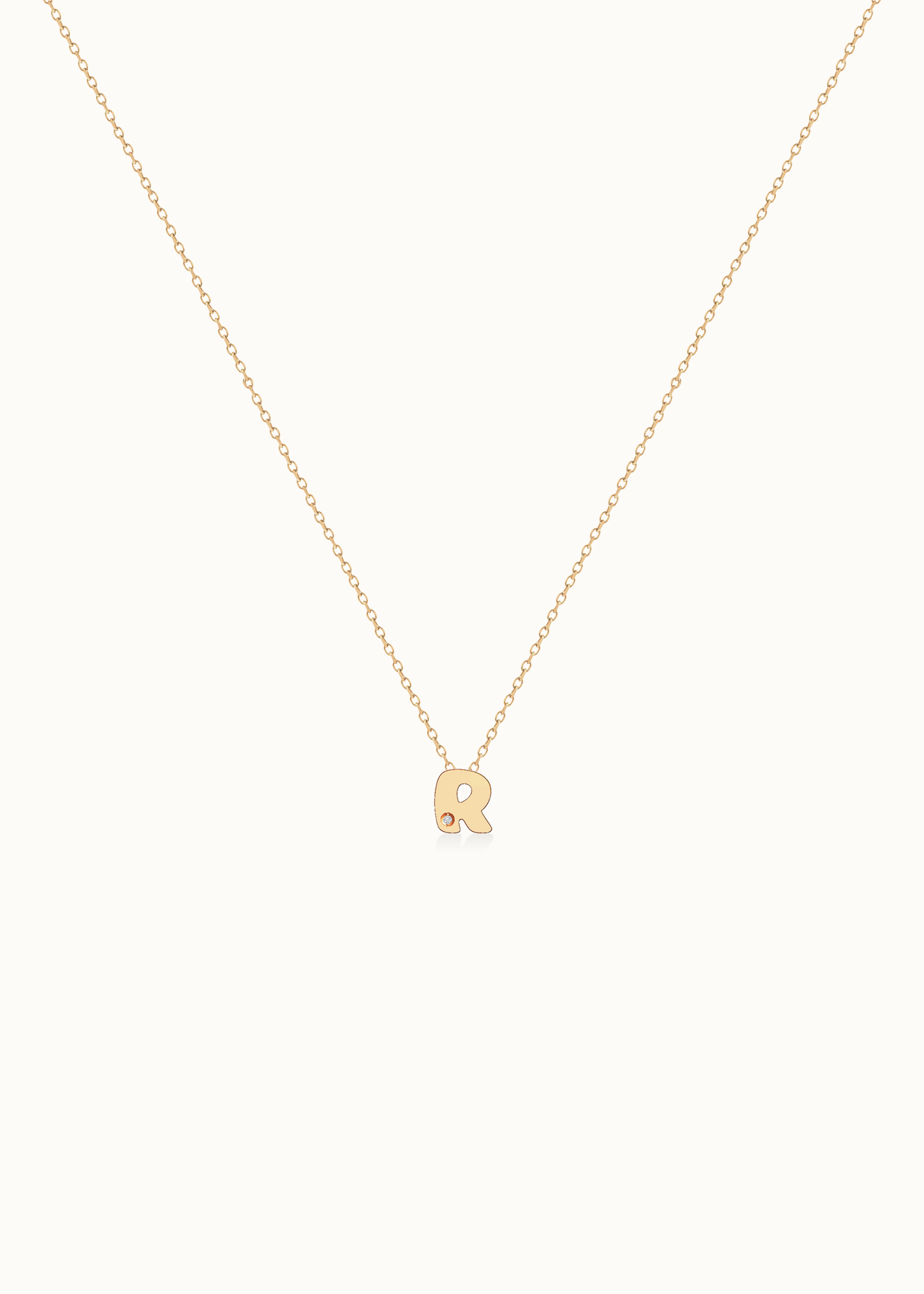 Heirloom Cloud Initial Diamond Pendant Necklace