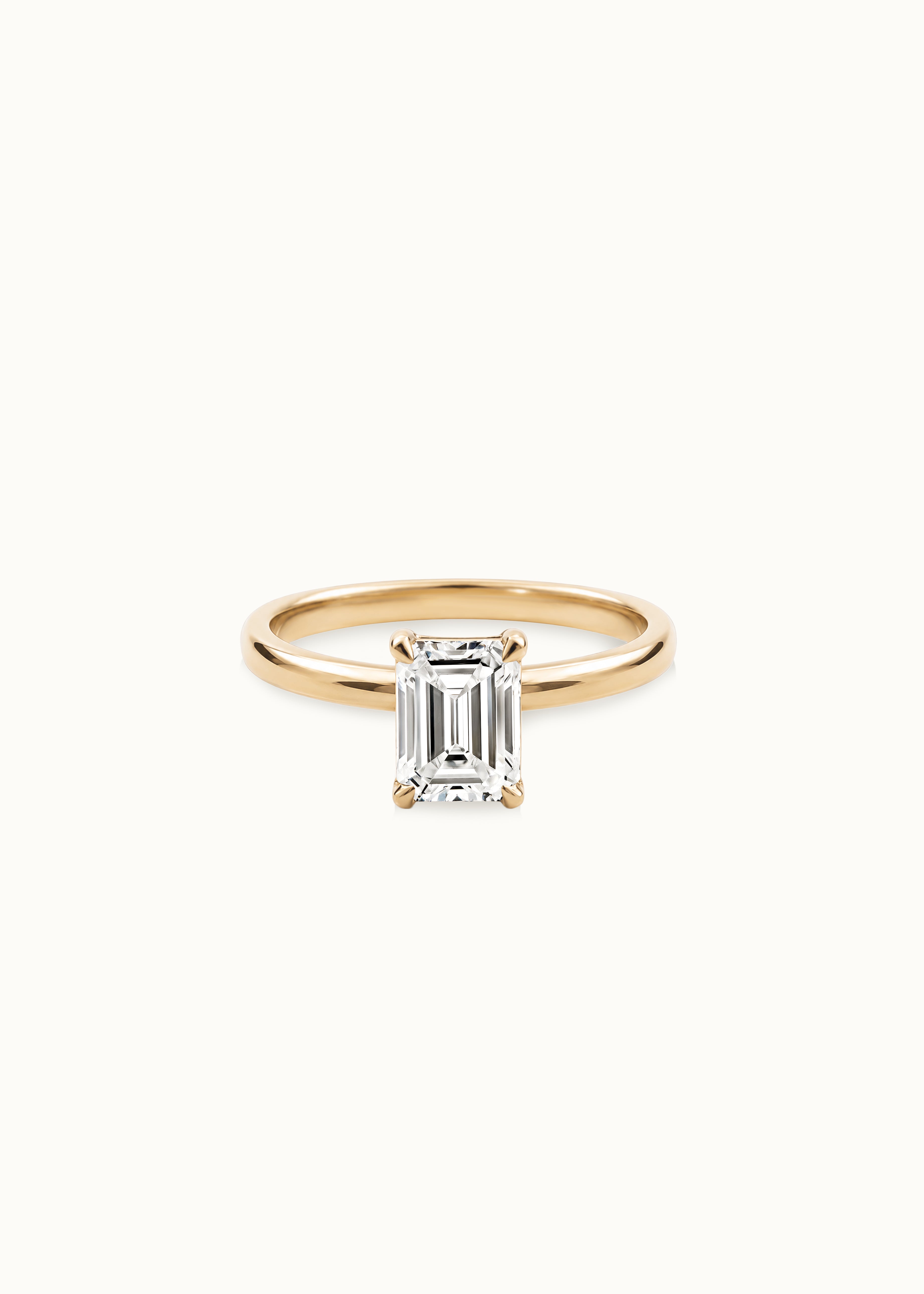 Heirloom Signature Emerald Cut Diamond Solitaire Ring