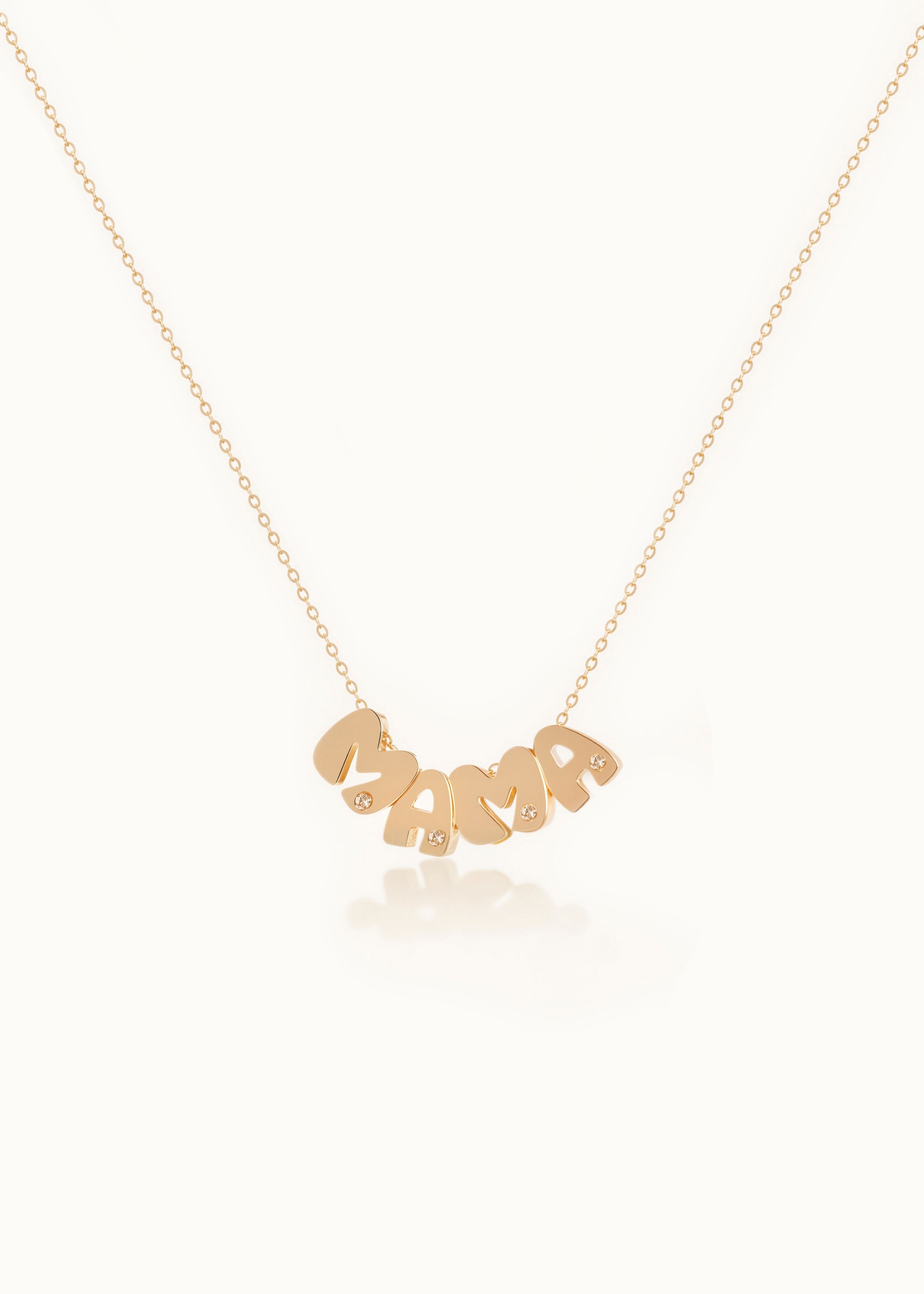 Heirloom MAMA Cloud Initial Necklace