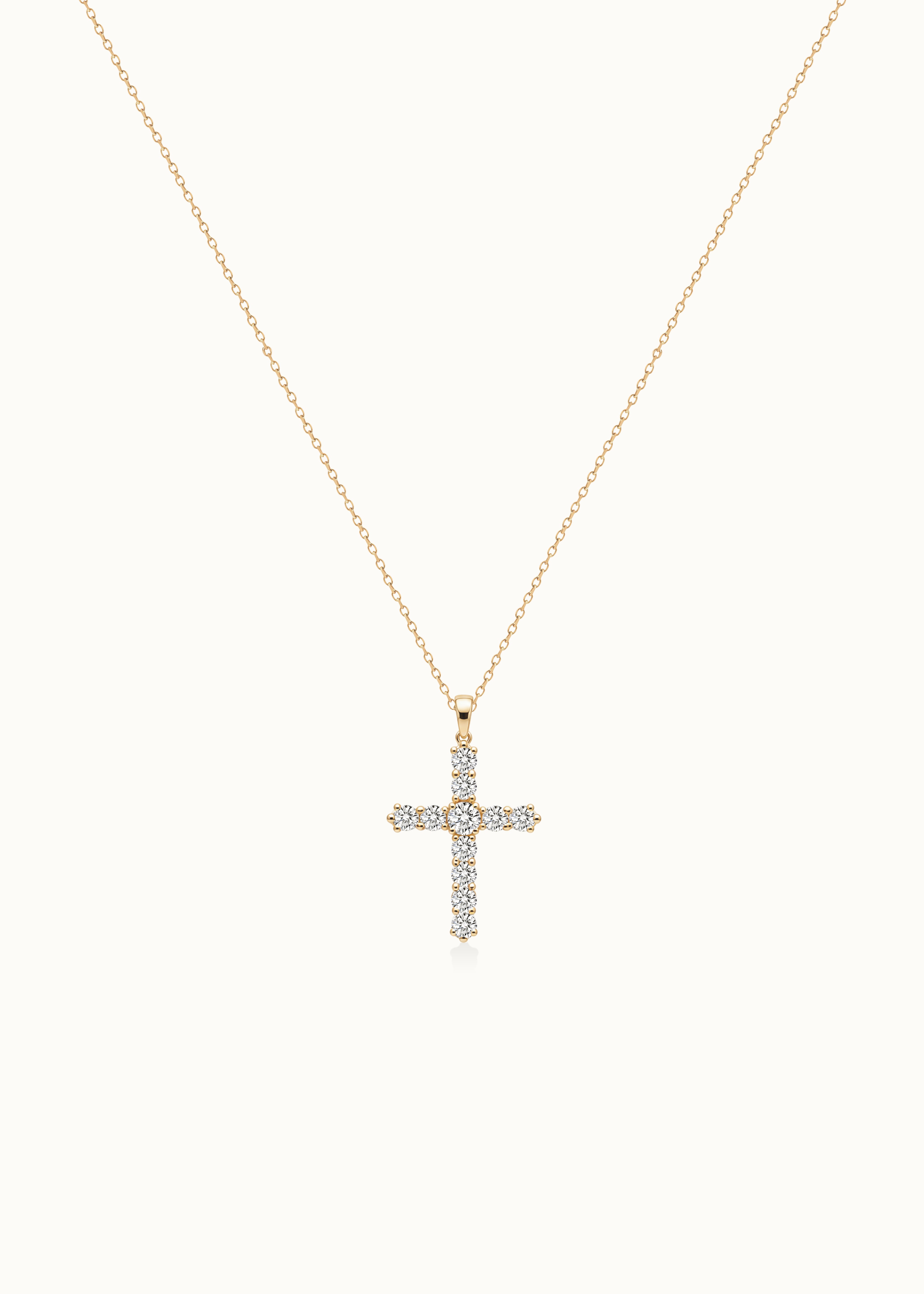 24 Hours Fancy Cross Moissanite Necklace