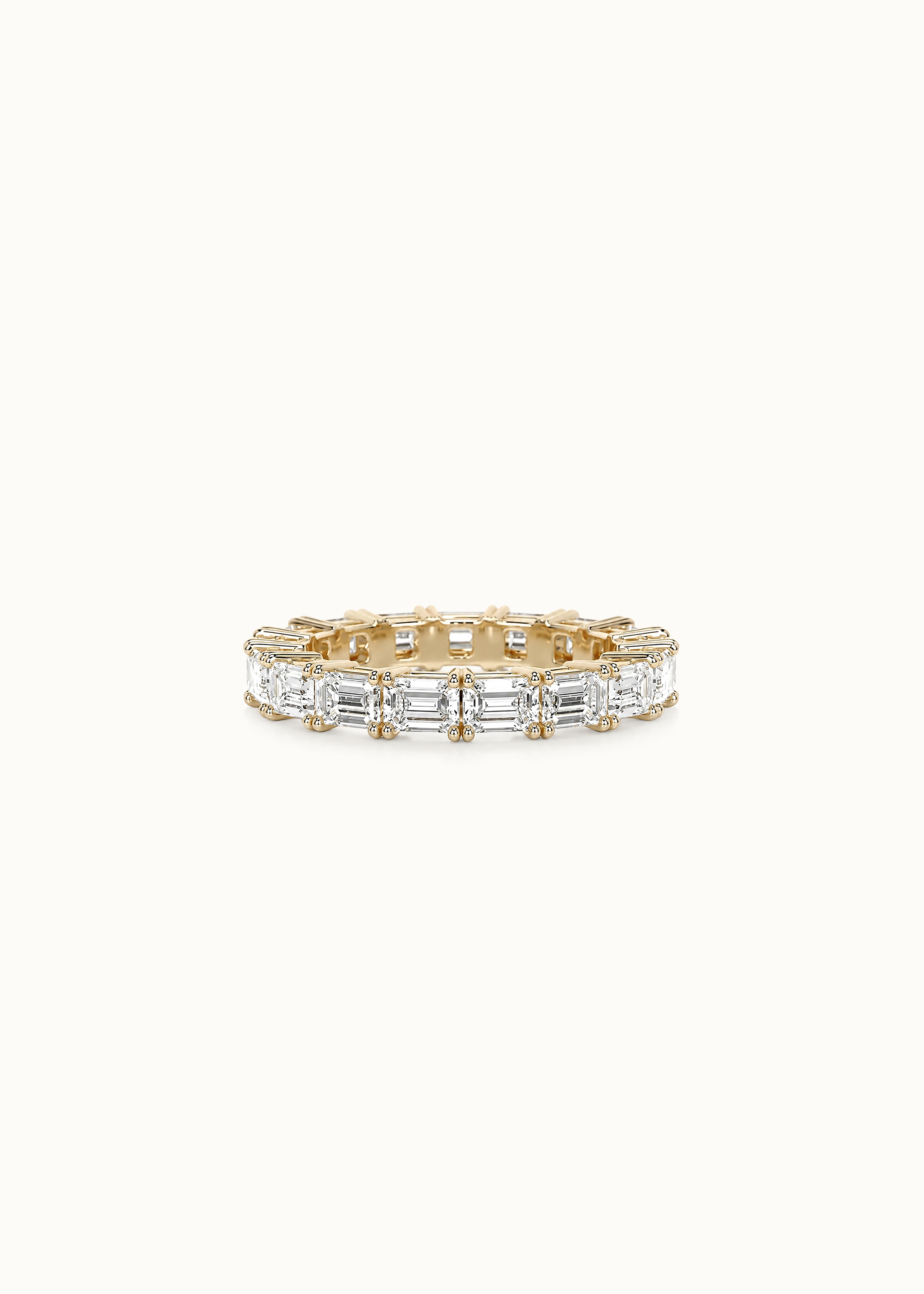 24 Hours Baguette Cut Claw Set Full Eternity Ring