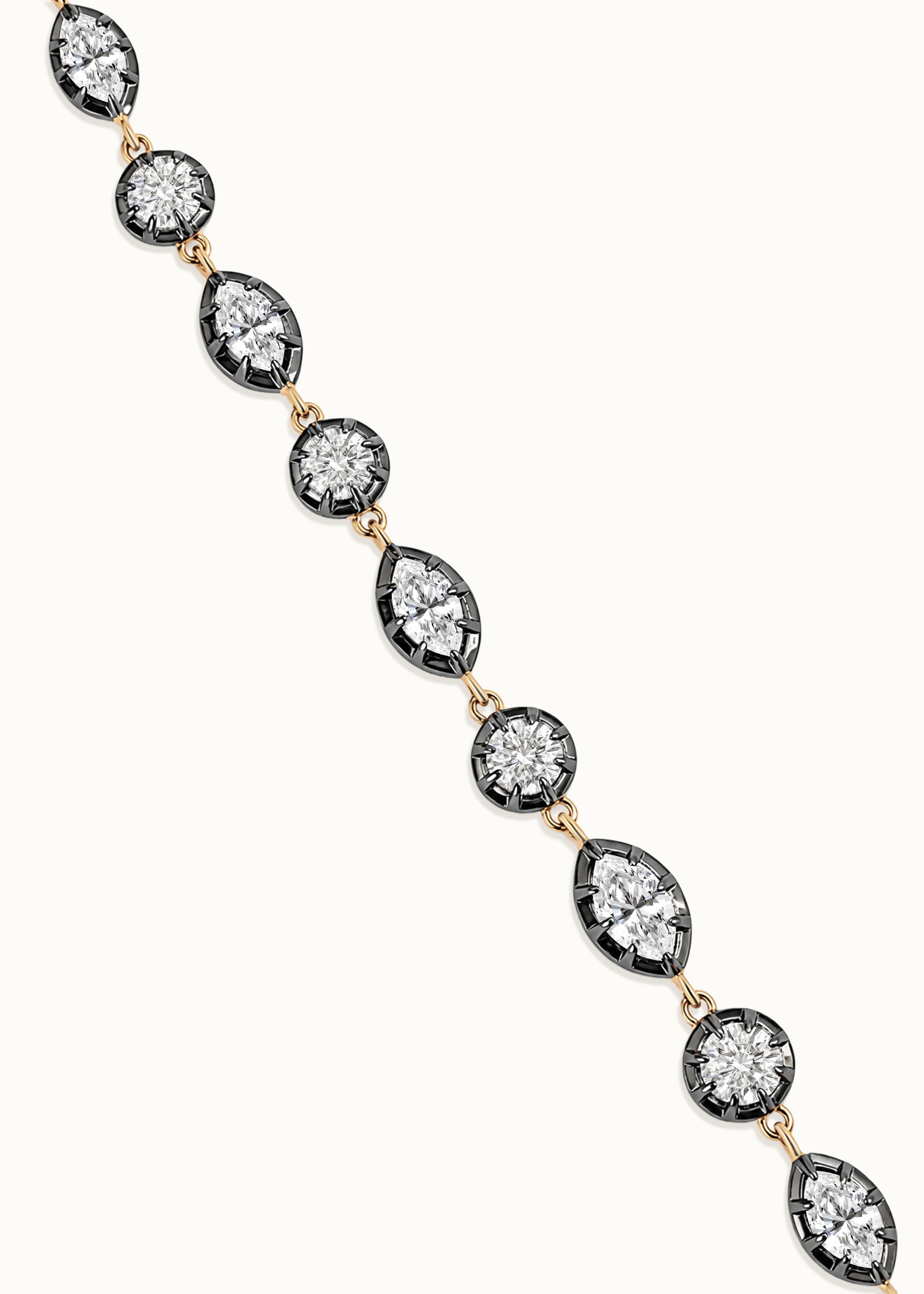 Archive 5.8ct Multi-Shape Moissanite Bracelet