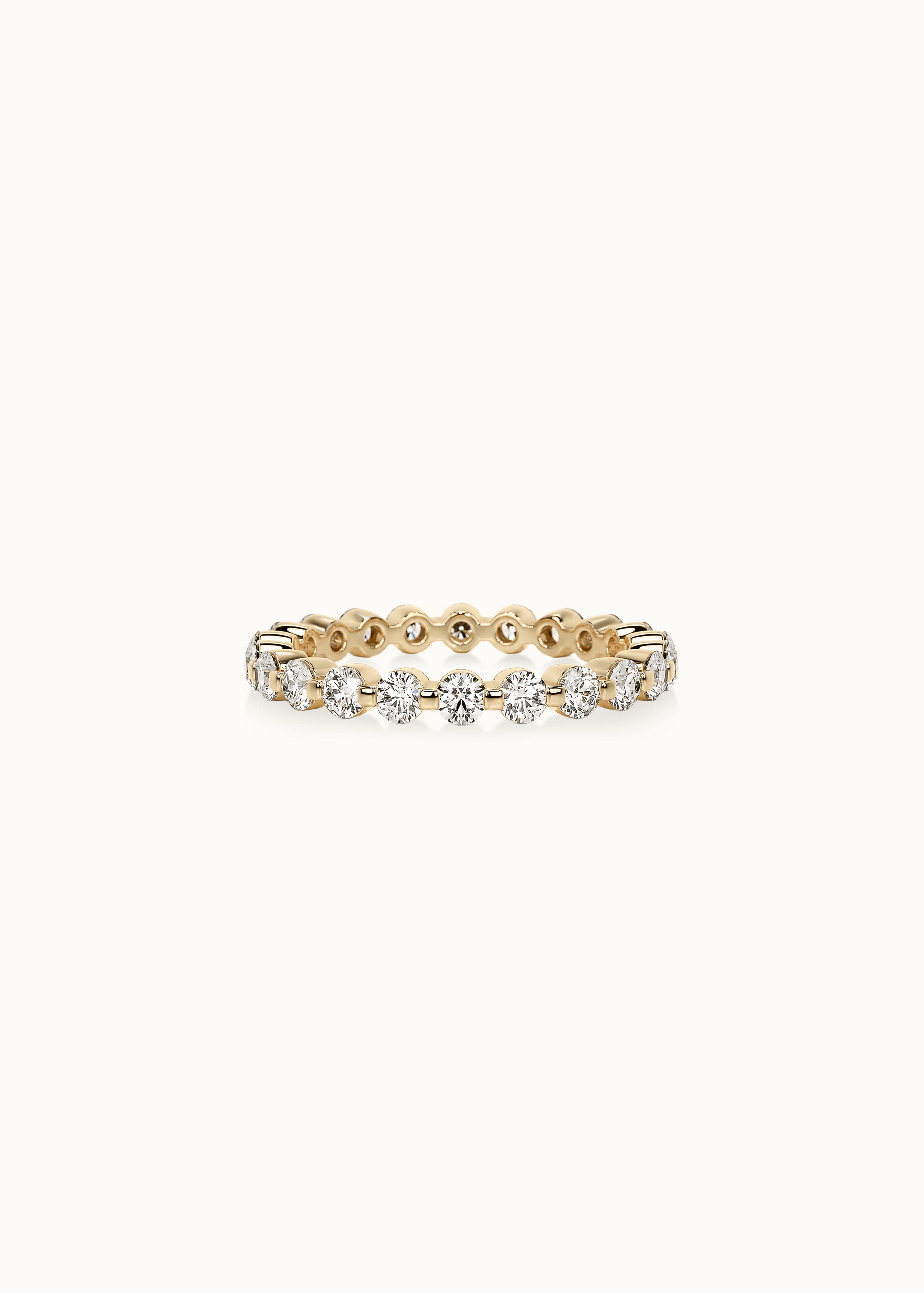 24 Hours Round Brilliant Cut Claw Set Full Eternity Ring