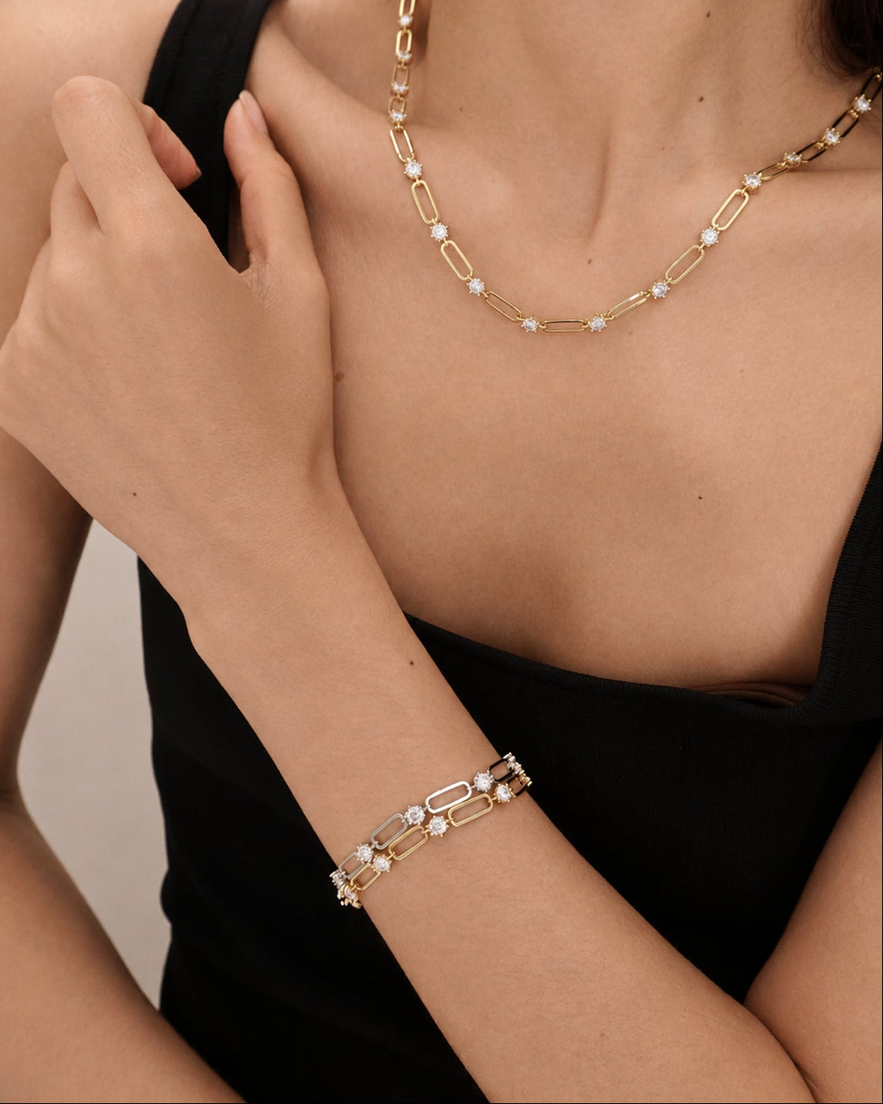 24 Hours Paperclip Links 3ct Moissanite Bracelet