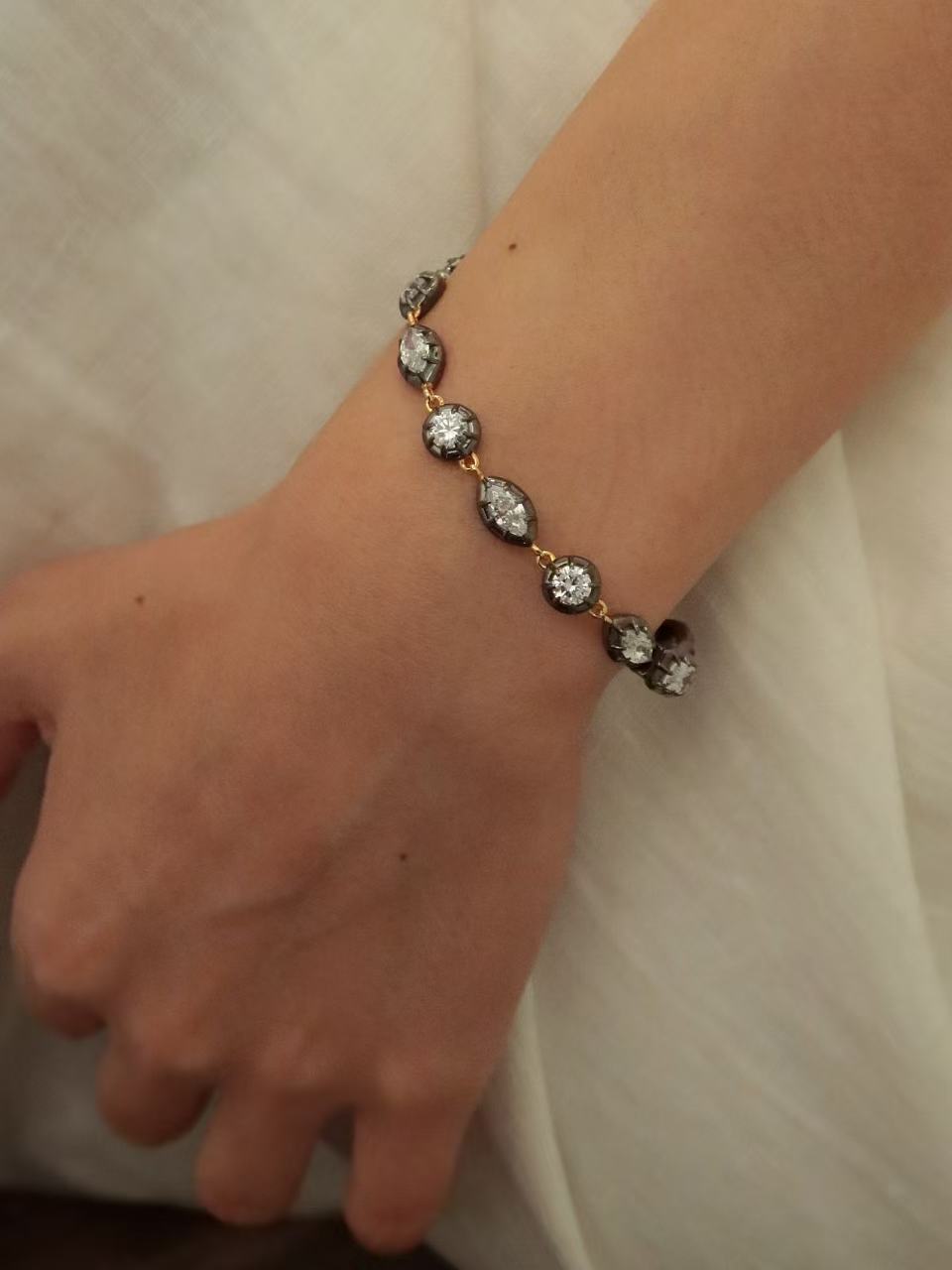 Archive 5.8ct Multi-Shape Moissanite Bracelet