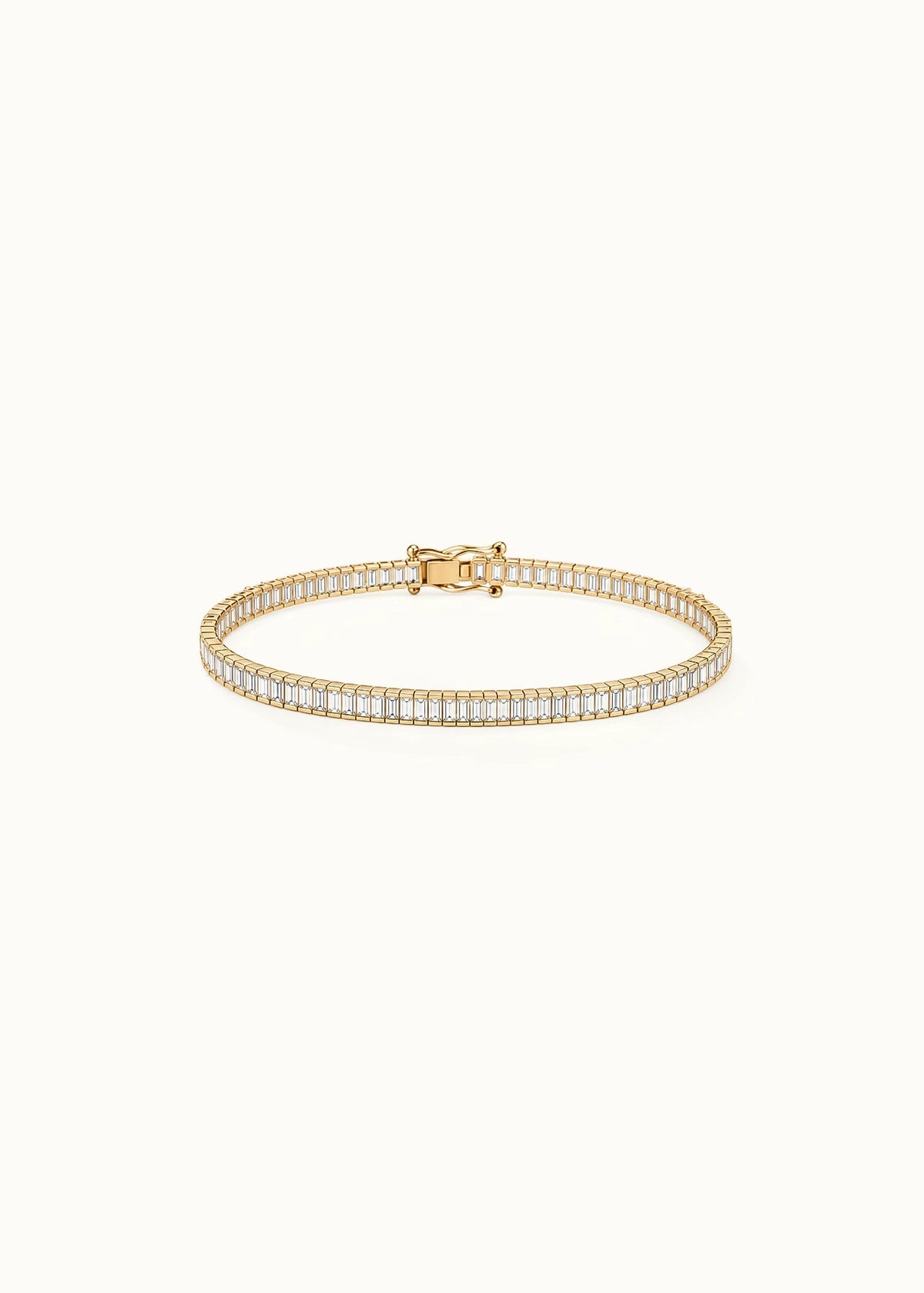 24 Hours North-South Baguette Moissanite Tennis Bracelet