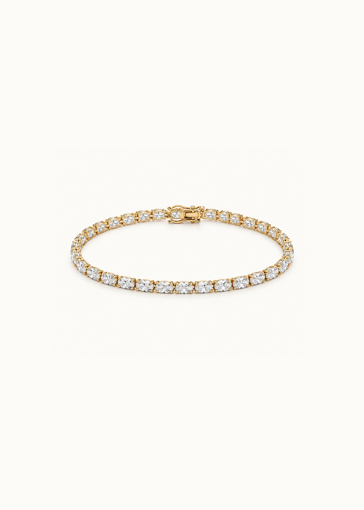 24 Hours East-West Oval 5mm Moissanite Tennis Bracelet