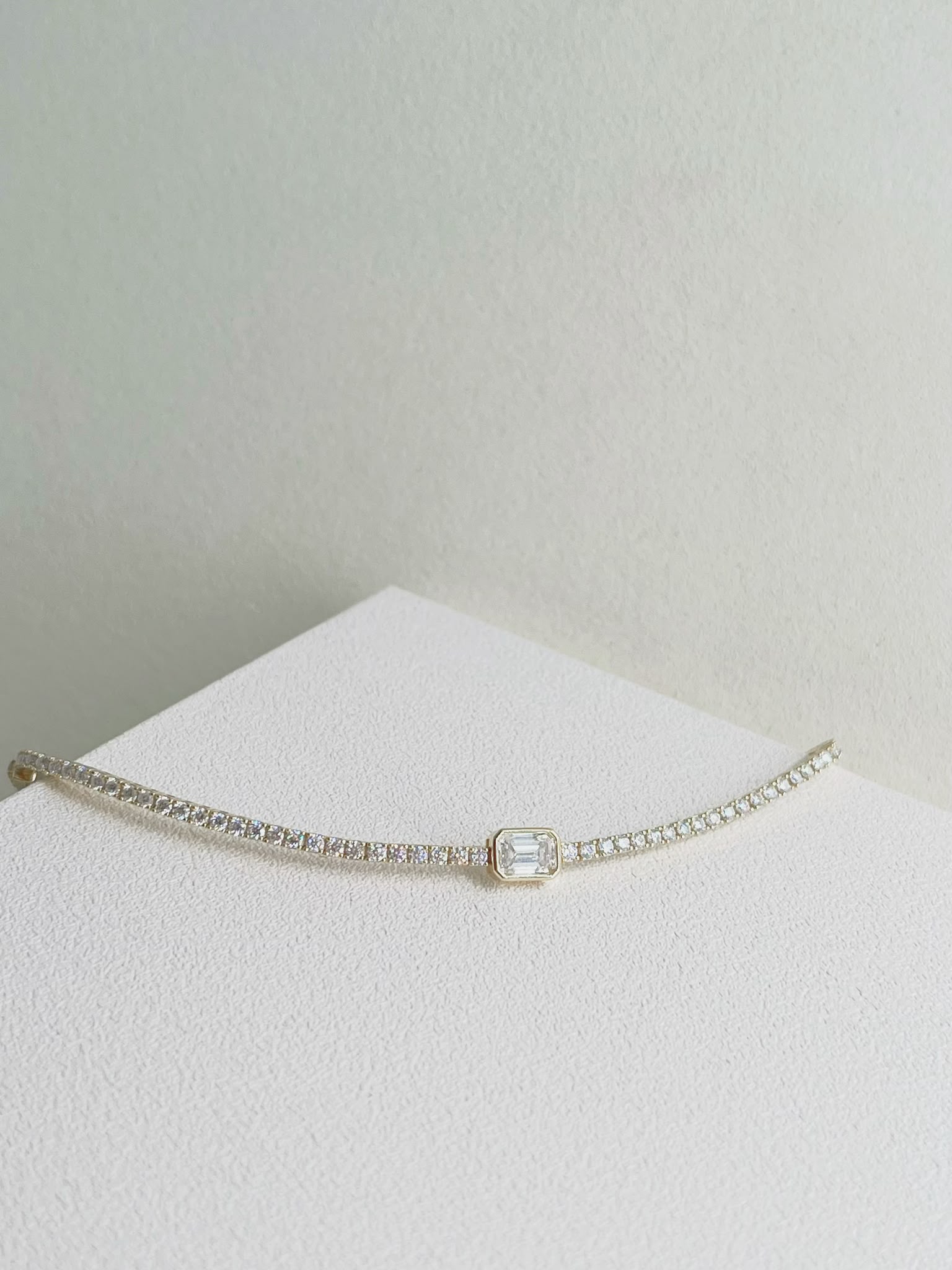 24 Hours Center Moissanite Tennis Bracelet 3.3ct