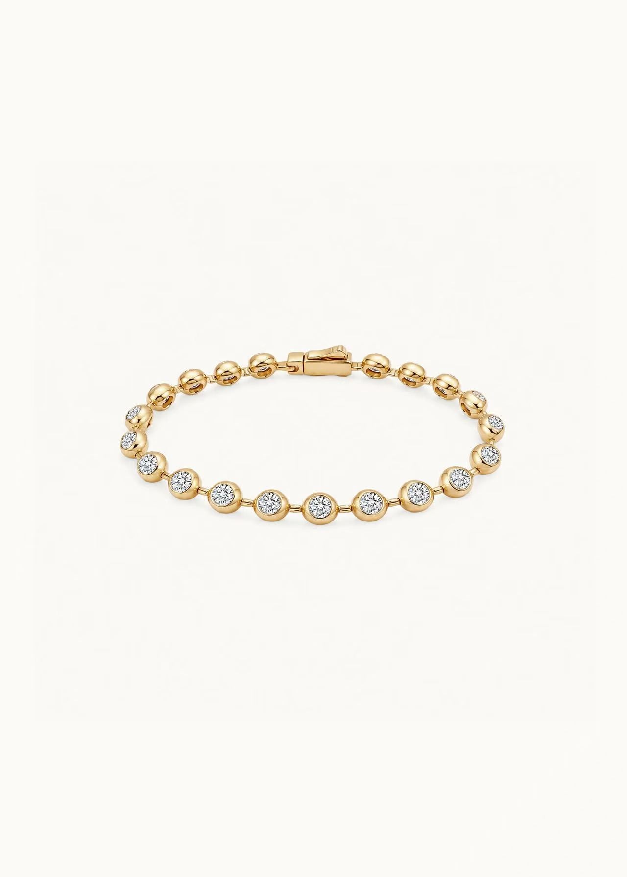 24 Hours Bubble 6mm Moissanite Tennis Bracelet 6ct