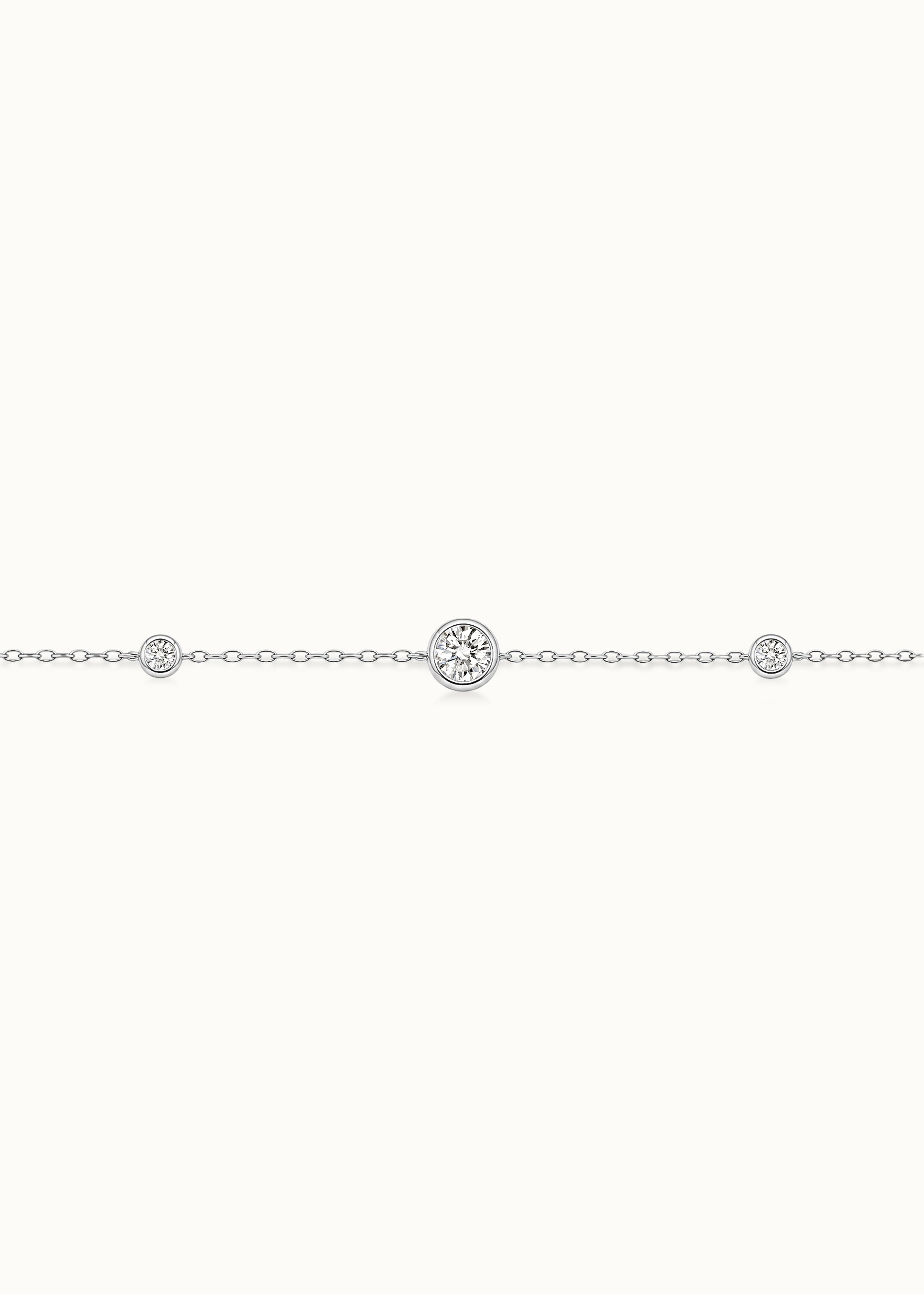 24 Hours Bubble 7mm and 4mm Moissanite Bracelet 0.6ct
