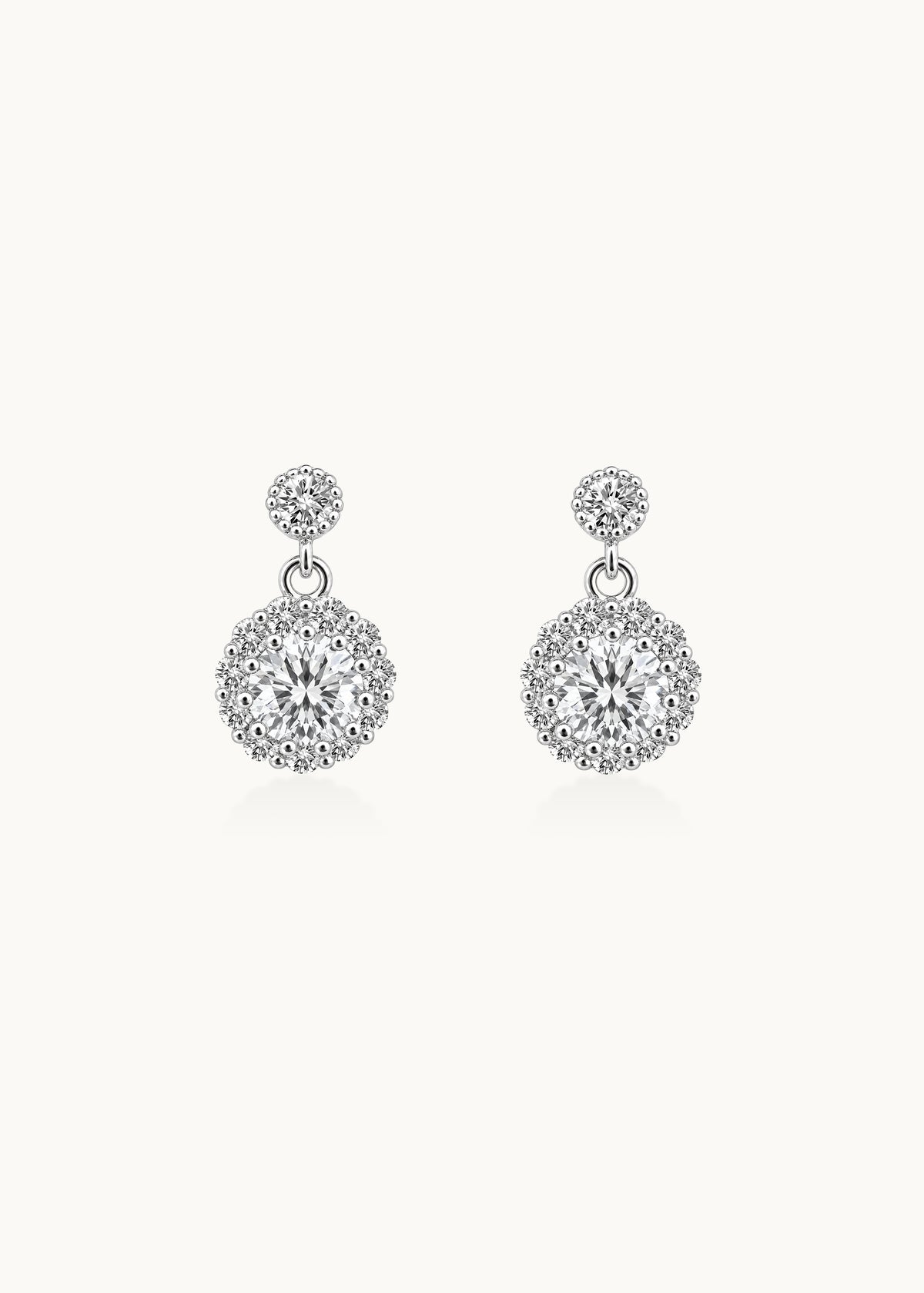 24 Hours Lab-Grown Paraíba Moissanite Drop Earrings 3ct
