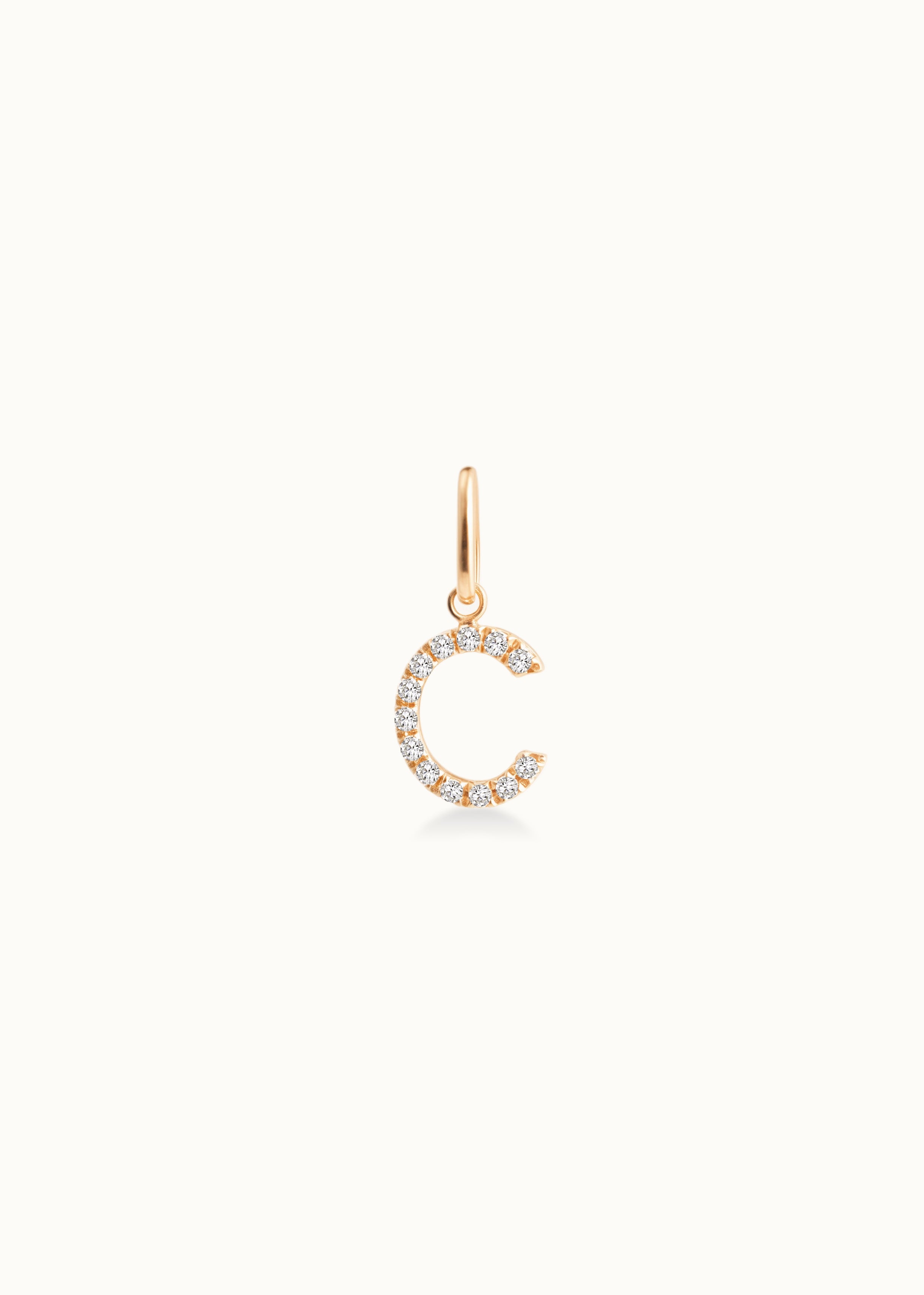 Heirloom Flow Super Fine Diamond Initial Pendant
