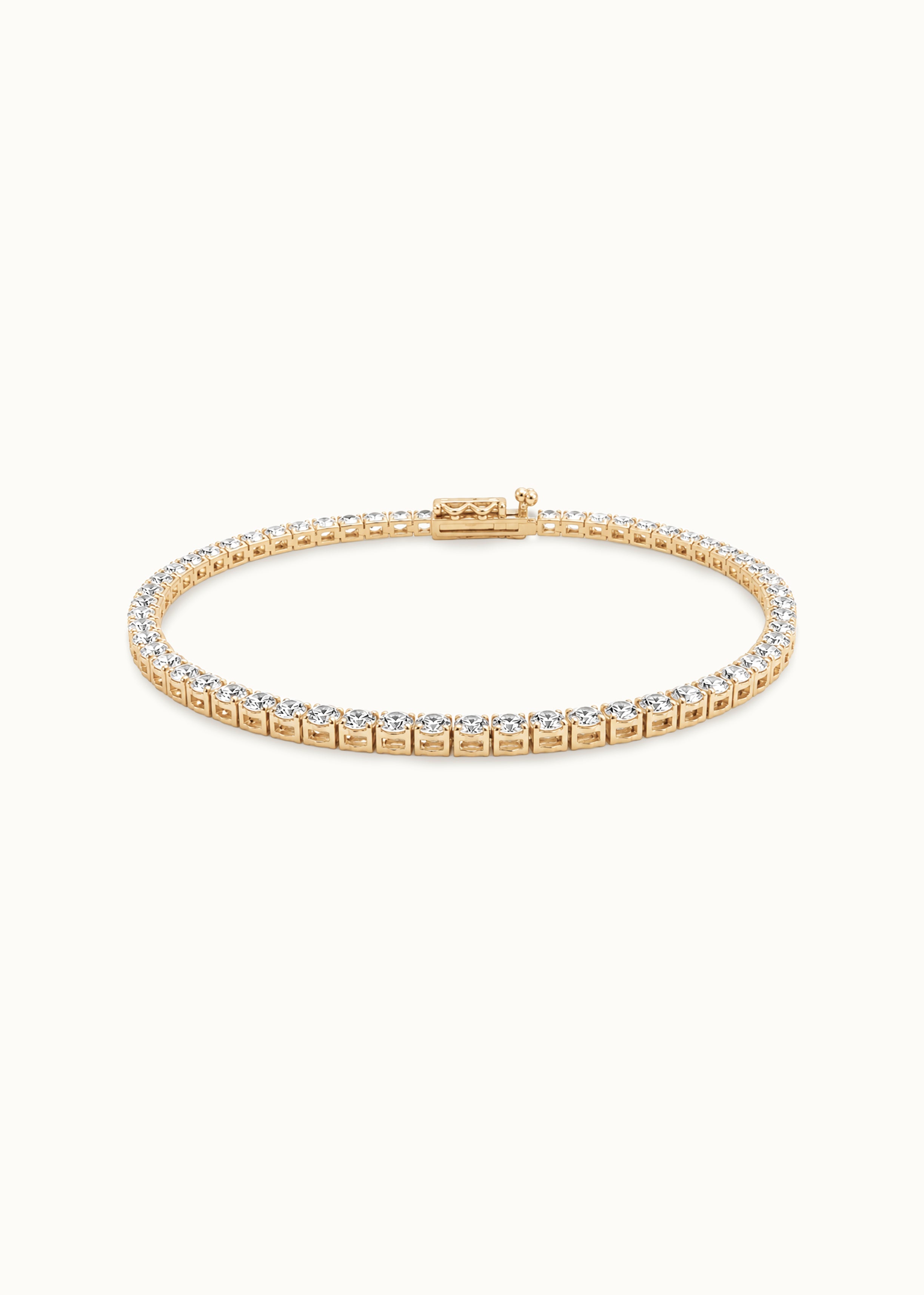 Heirloom Classic 2.4mm Diamond Tennis Bracelet 3.48ct