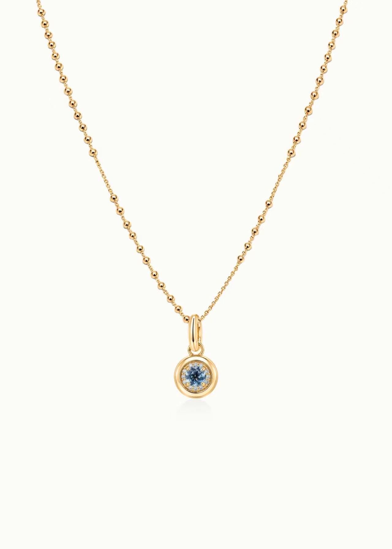 24 Hours Natural Topaz Pendent Beaded Chain Necklace 0.88ct