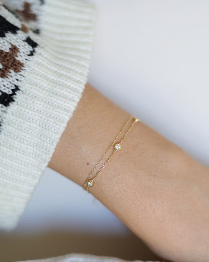 Five Diamonds Bracelet