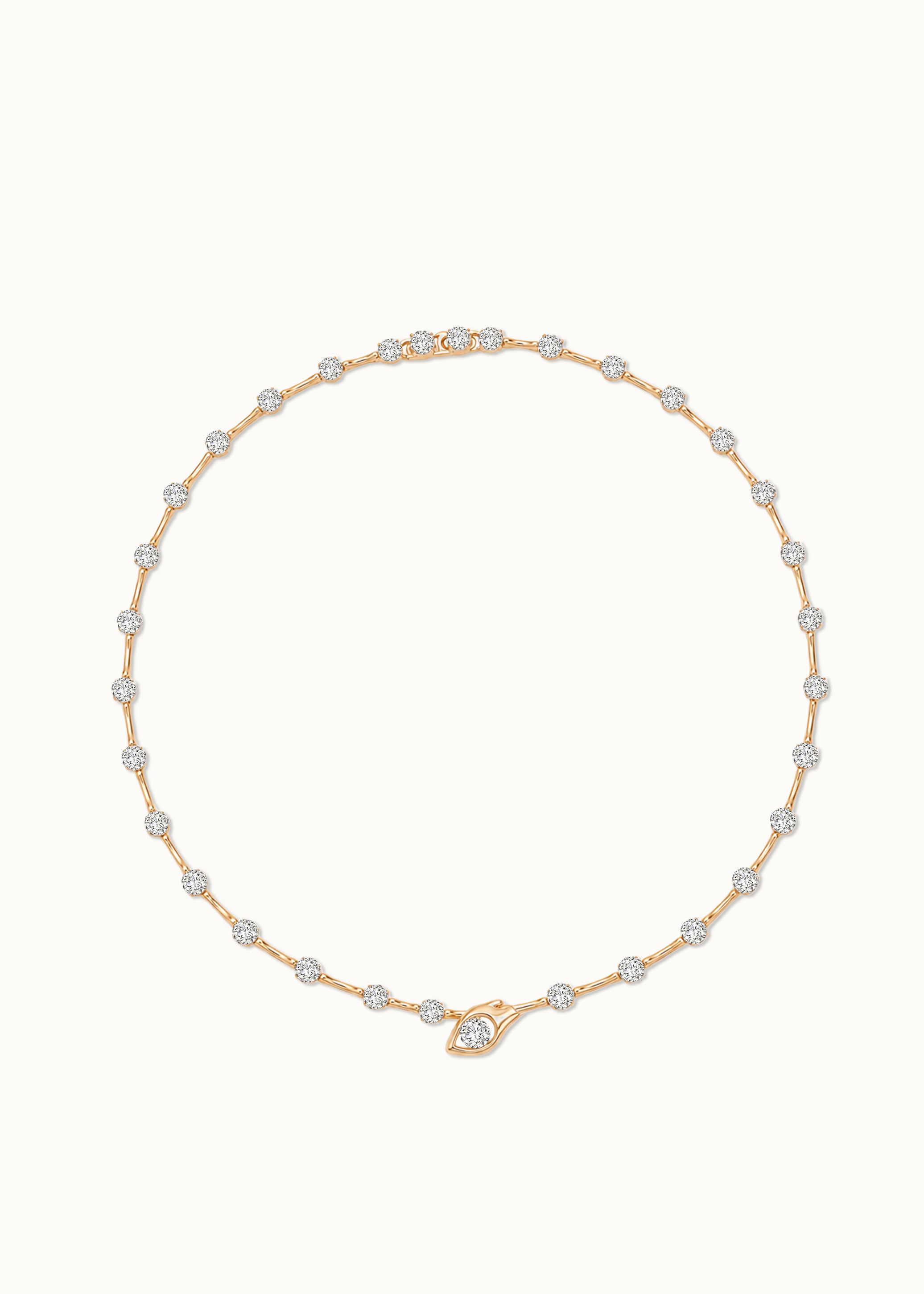 24 Hours Medusa Moissanite Tennis Necklace