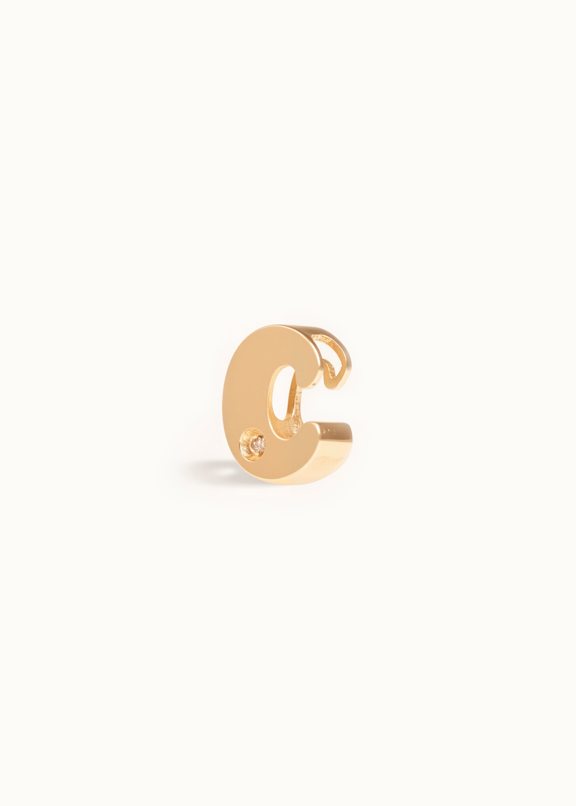 Heirloom Cloud Initial Diamond Pendant
