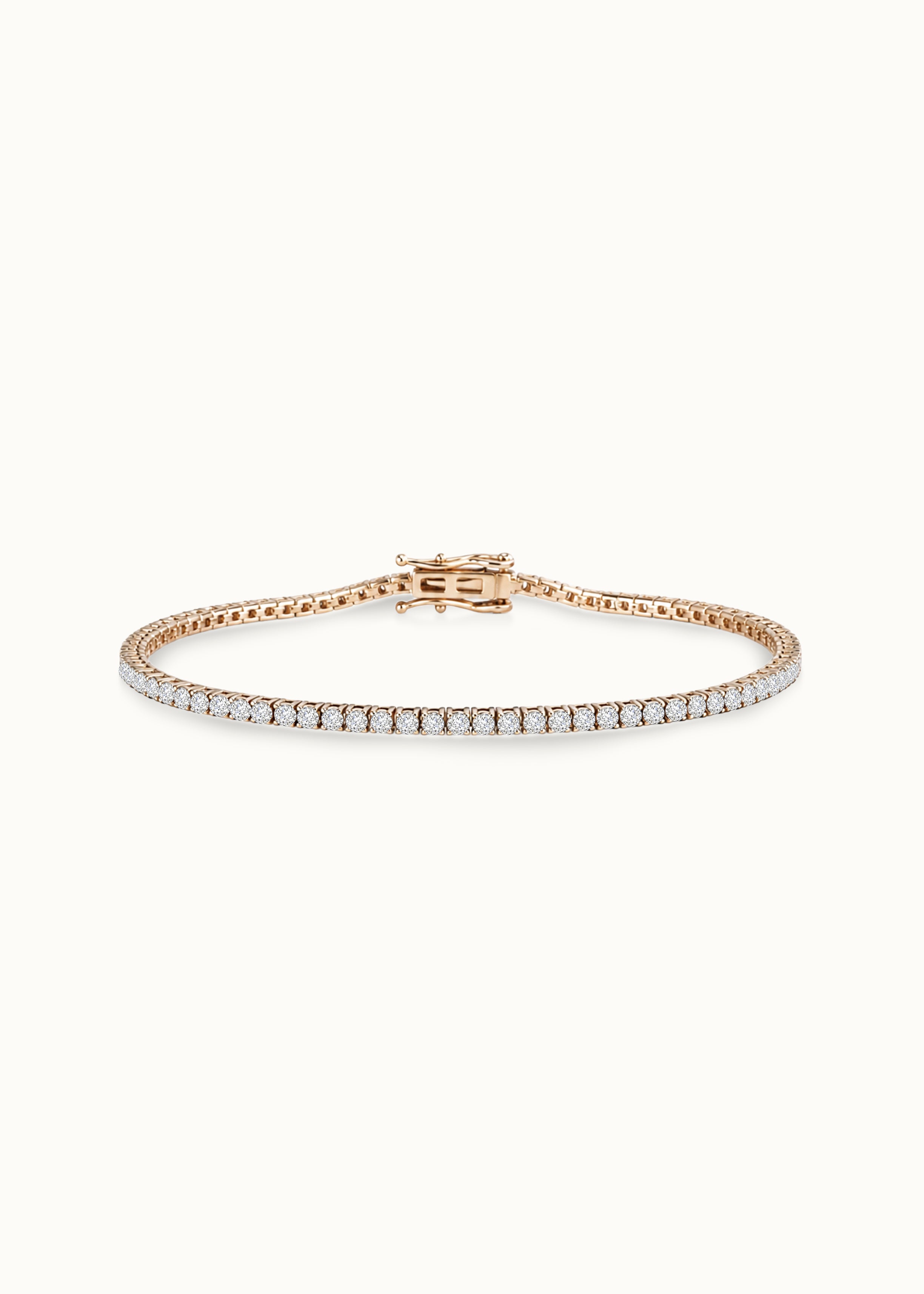 24 Hours Sugar 2mm Moissanite Tennis Bracelet 1.9ct