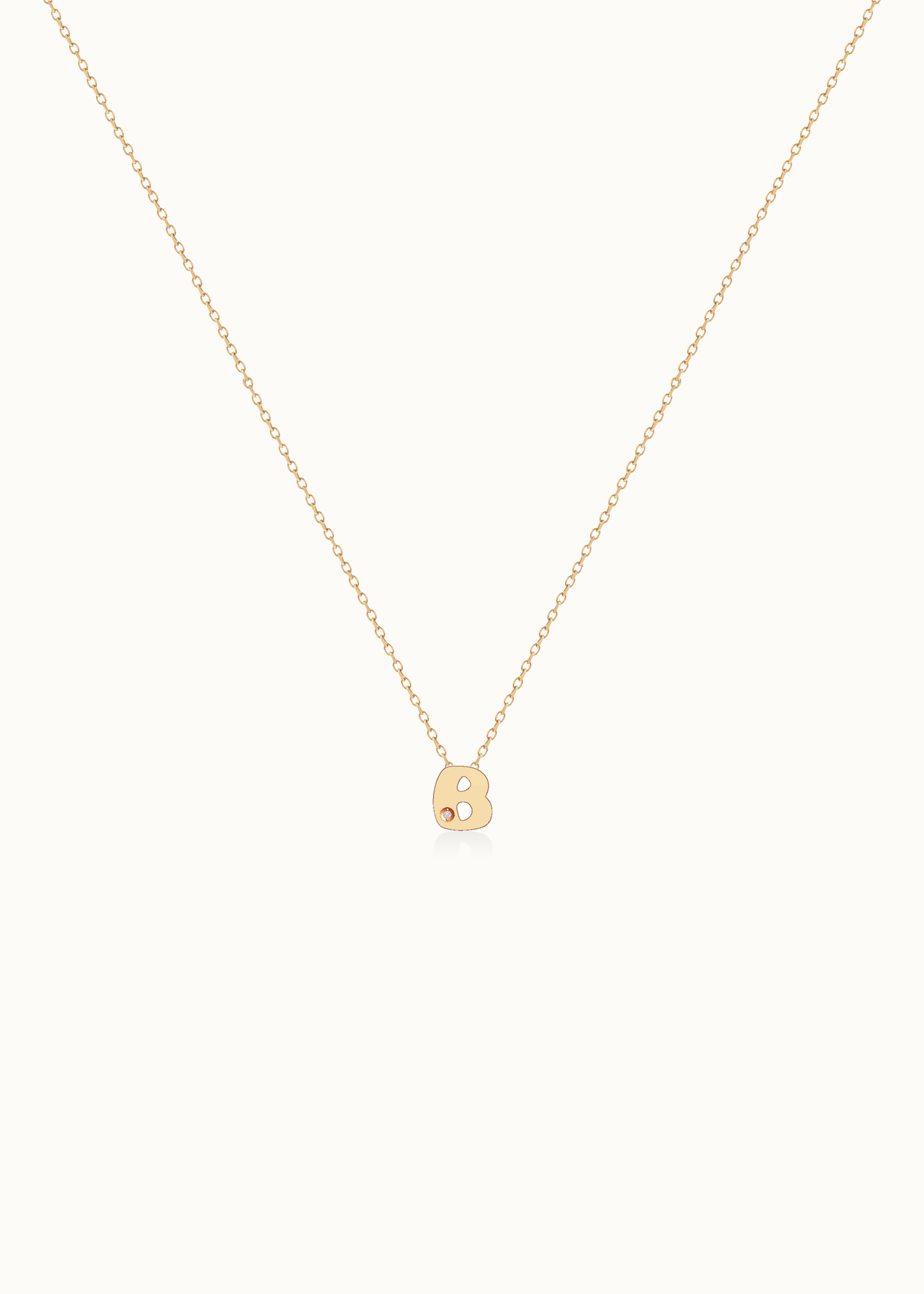 Heirloom Cloud Initial Diamond Pendant