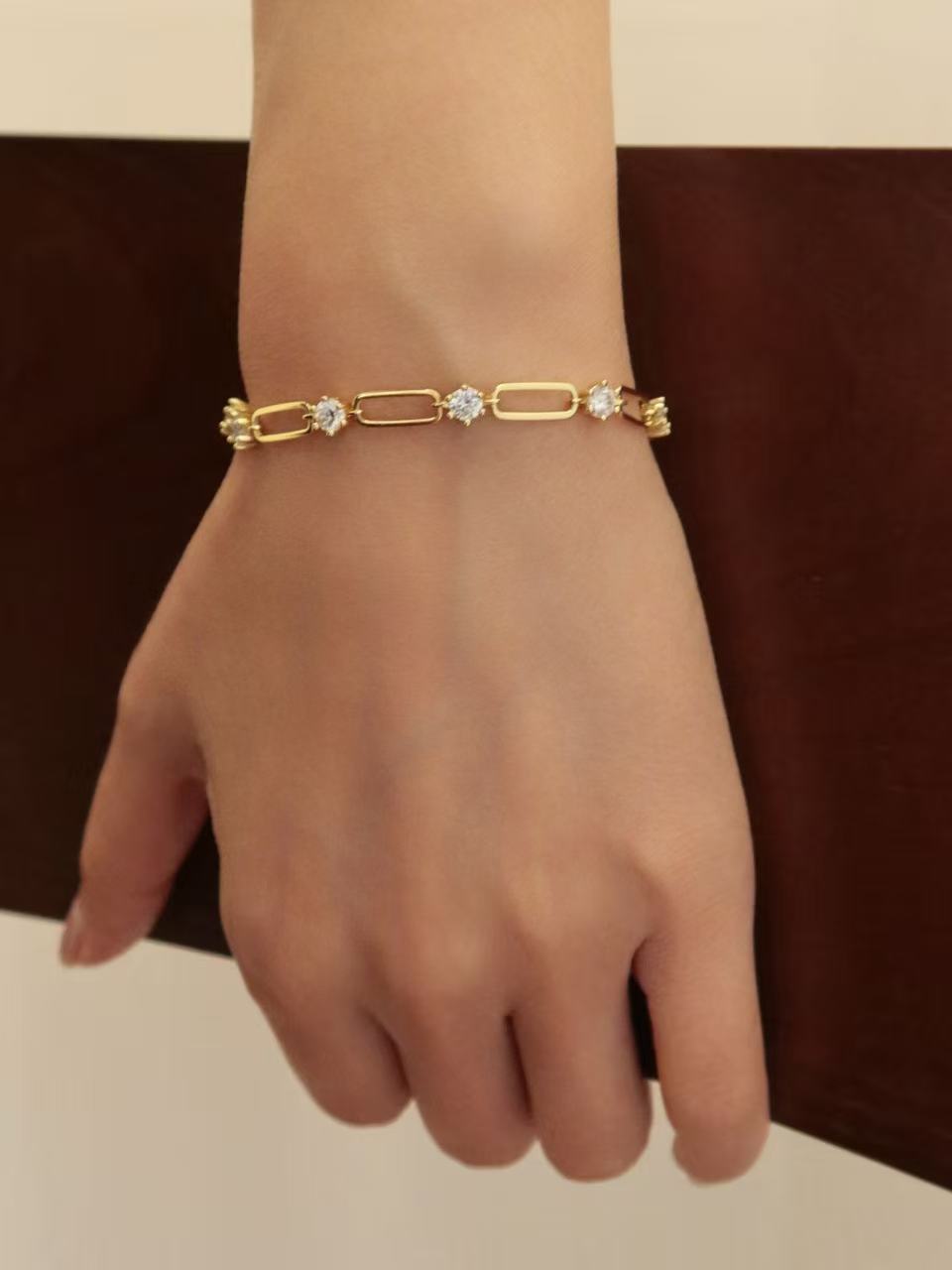 24 Hours Paperclip Moissanite Bracelet 3ct