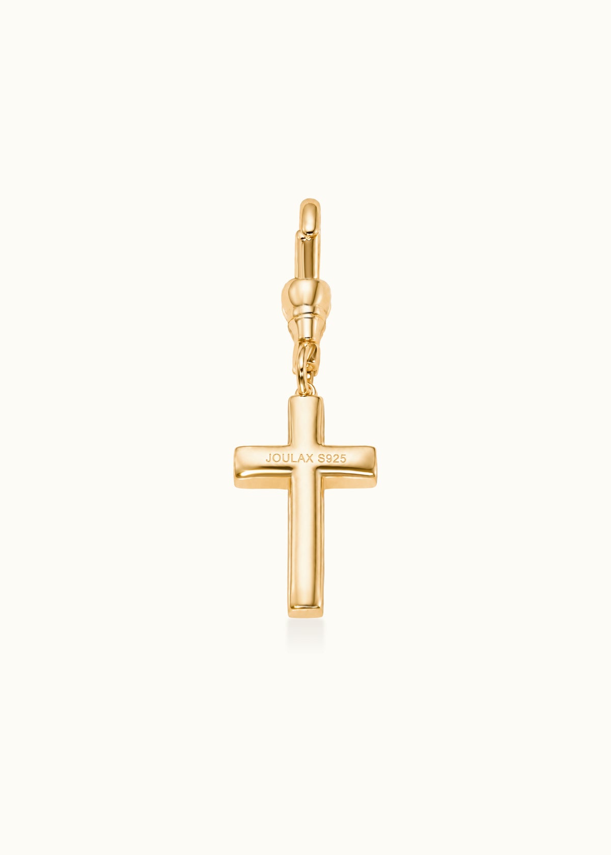 Archive Flow Blackened Moissanite Cross Clip-On Pendant 1.45ct