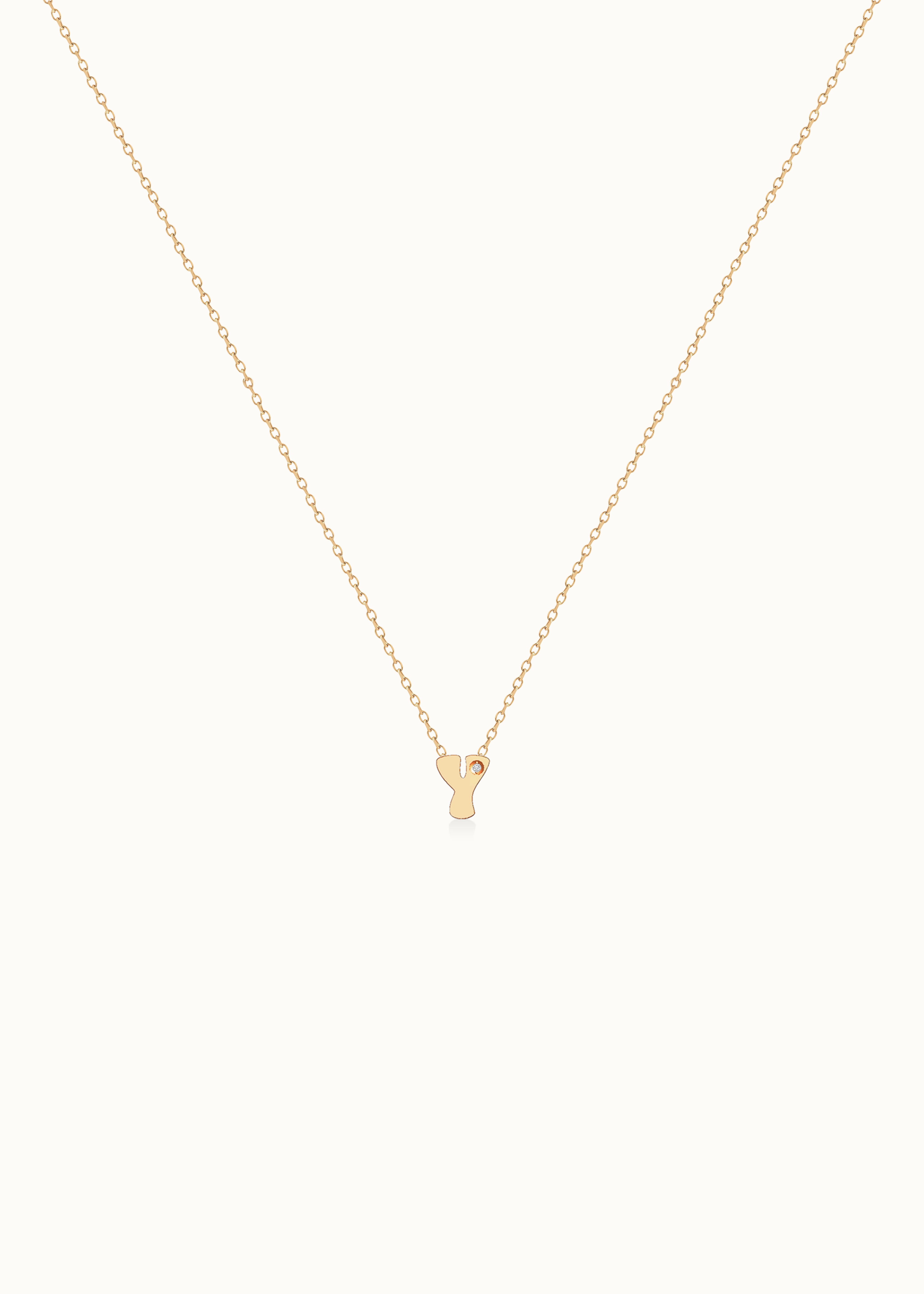 Heirloom Cloud Initial Diamond Pendant