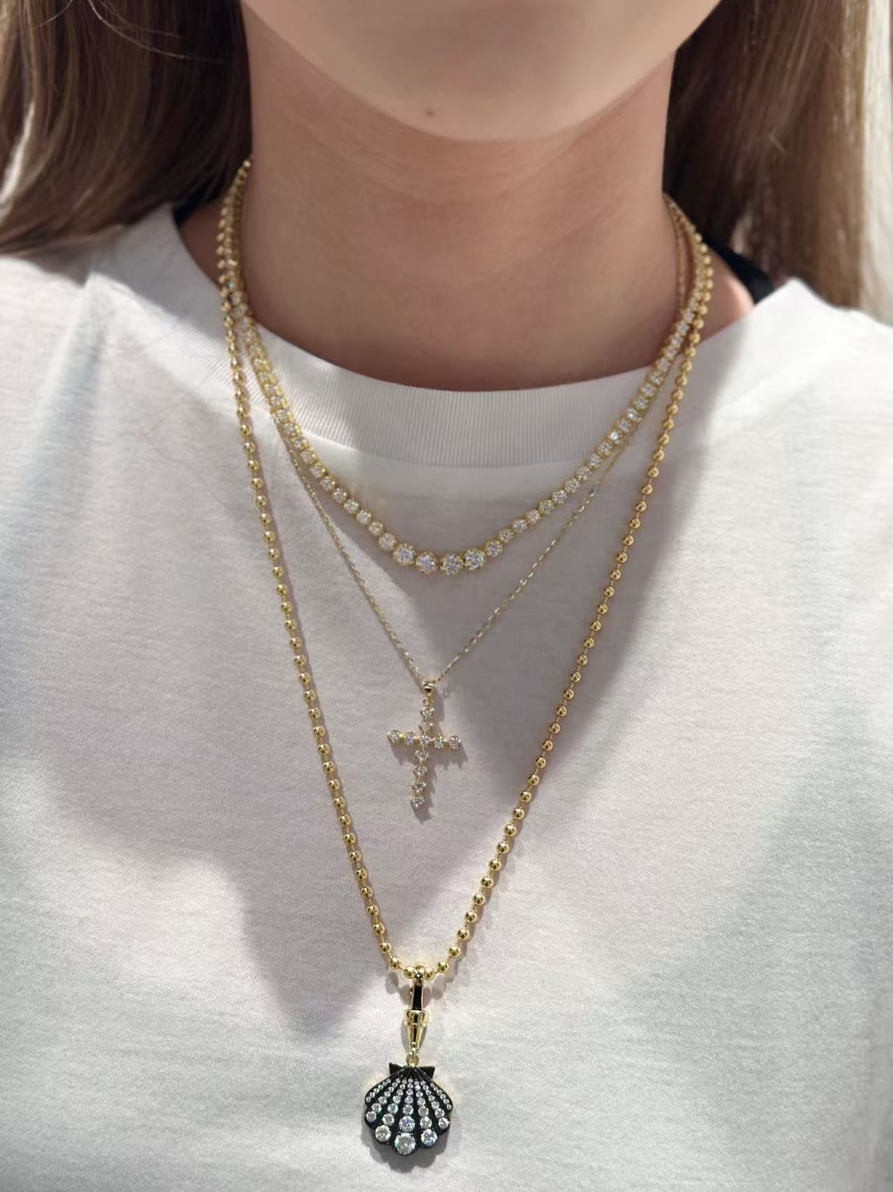24 Hours Diana Moissanite Necklace 5.24ct