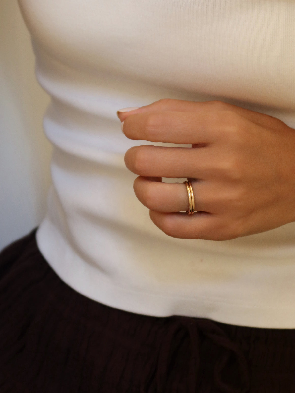 24 Hours Double Slim Band Ring