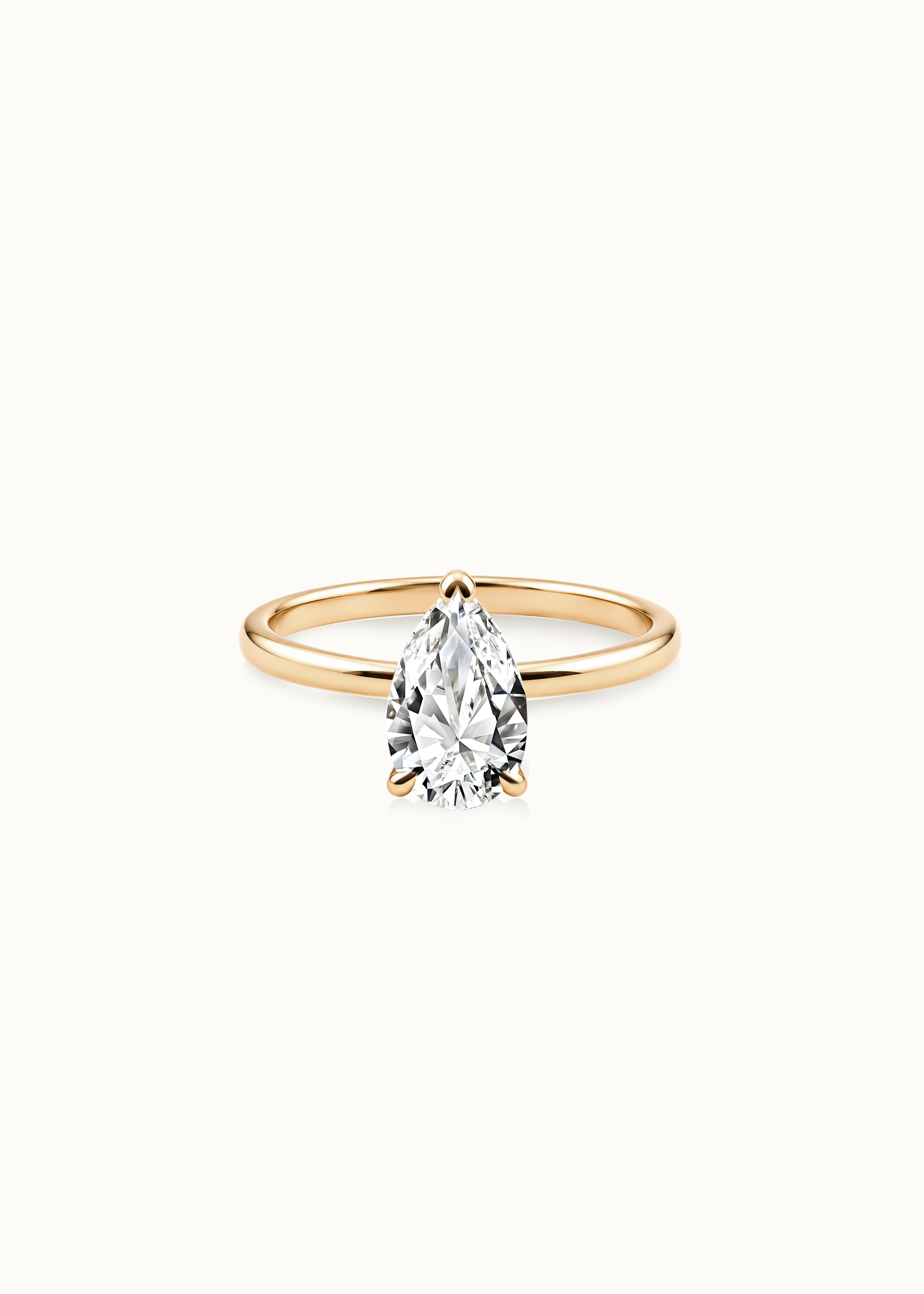 Heirloom Signature Pear Cut Diamond Solitaire Ring