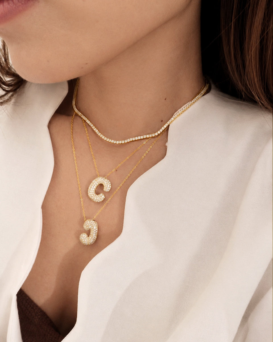 24 Hours Sugar 2mm Moissanite Tennis Necklace