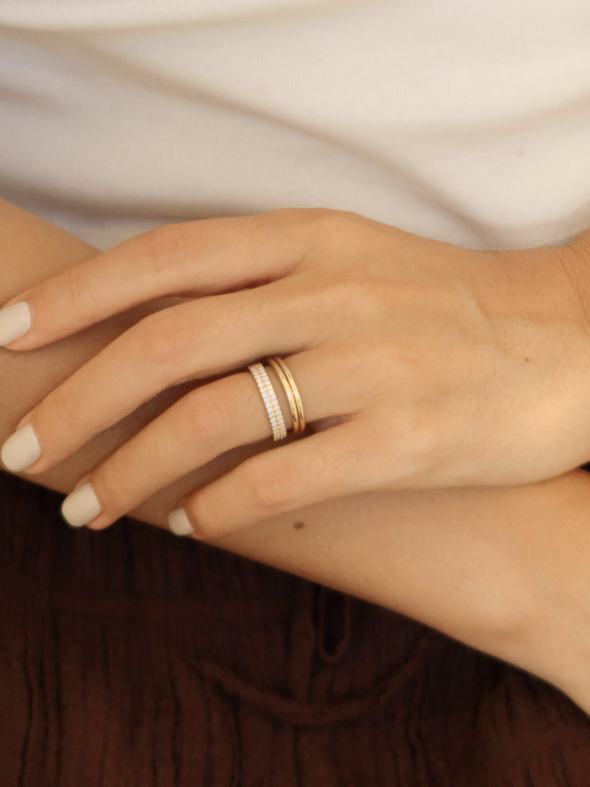 24 Hours Double Slim Band Ring