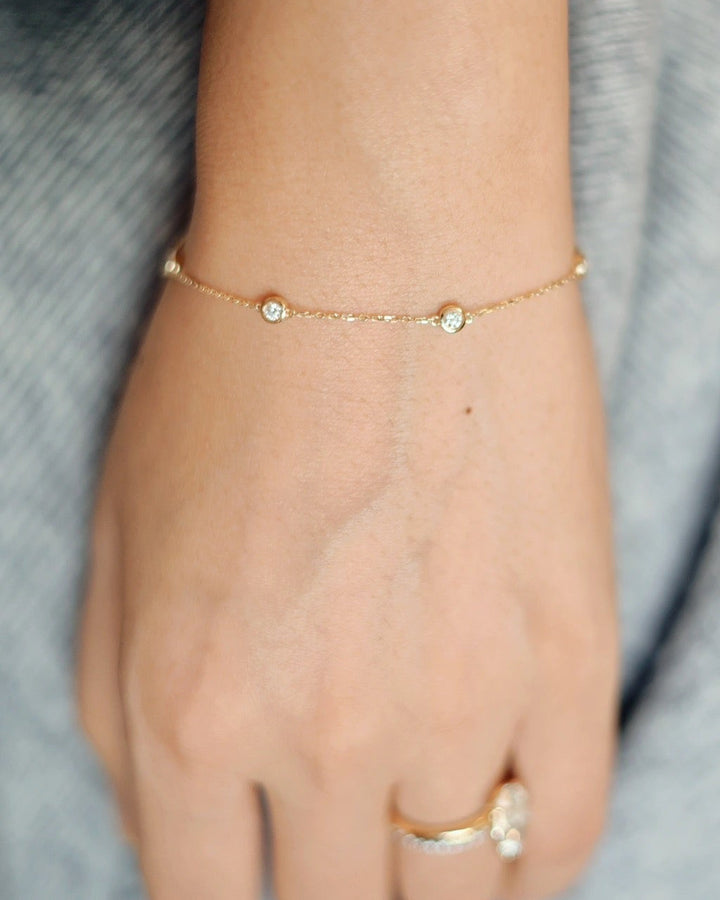 Five Diamonds Bracelet