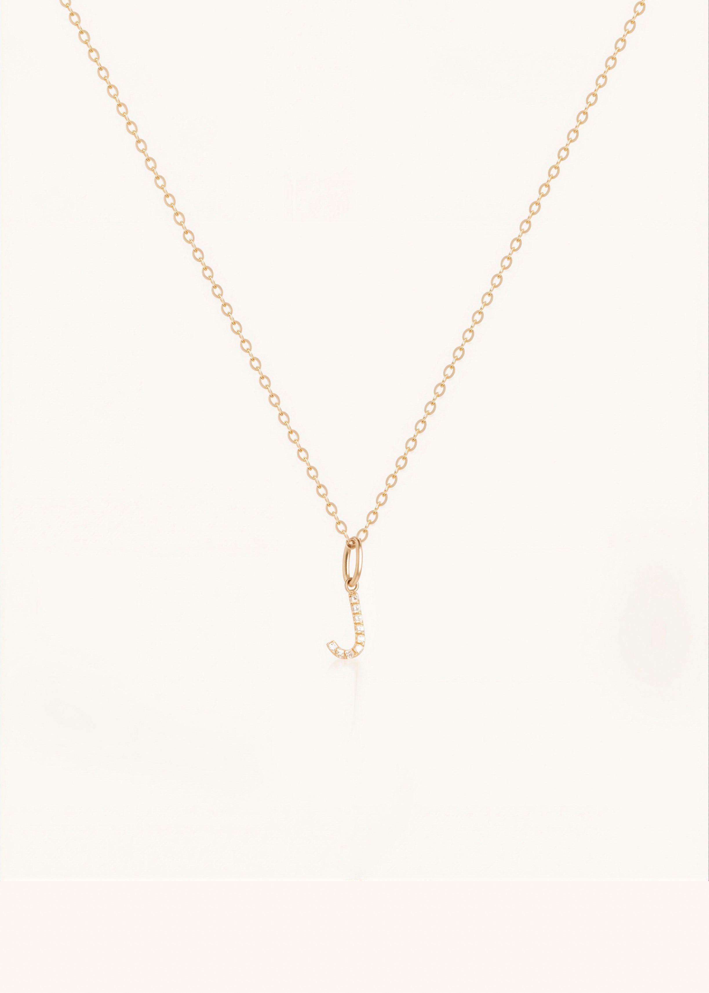 Heirloom Flow Super Fine Diamond Initial Pendant