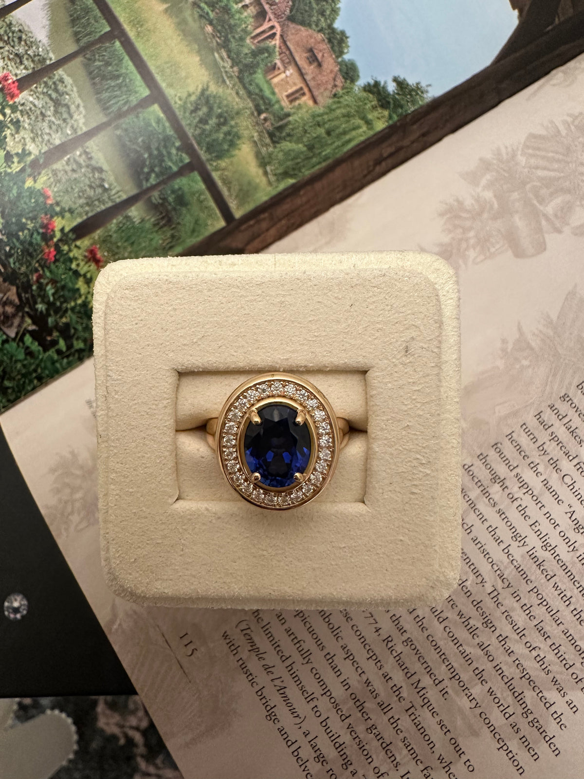 Archive Lab Grown Sapphire Solitaire Ring 3.7ct