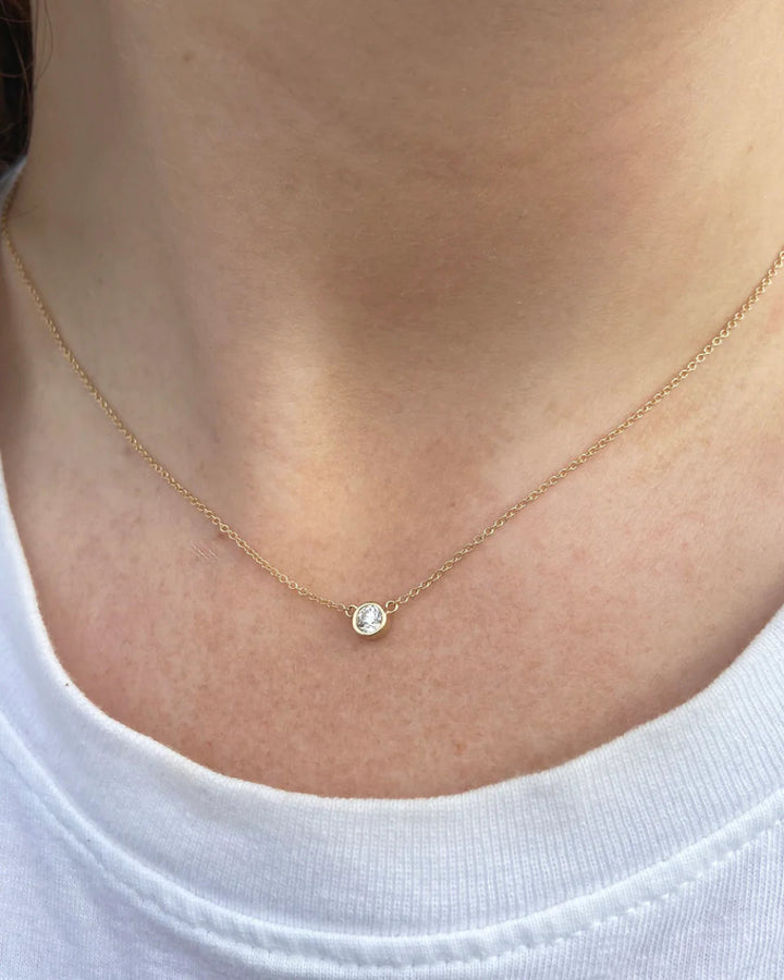 Round Diamond Necklace
