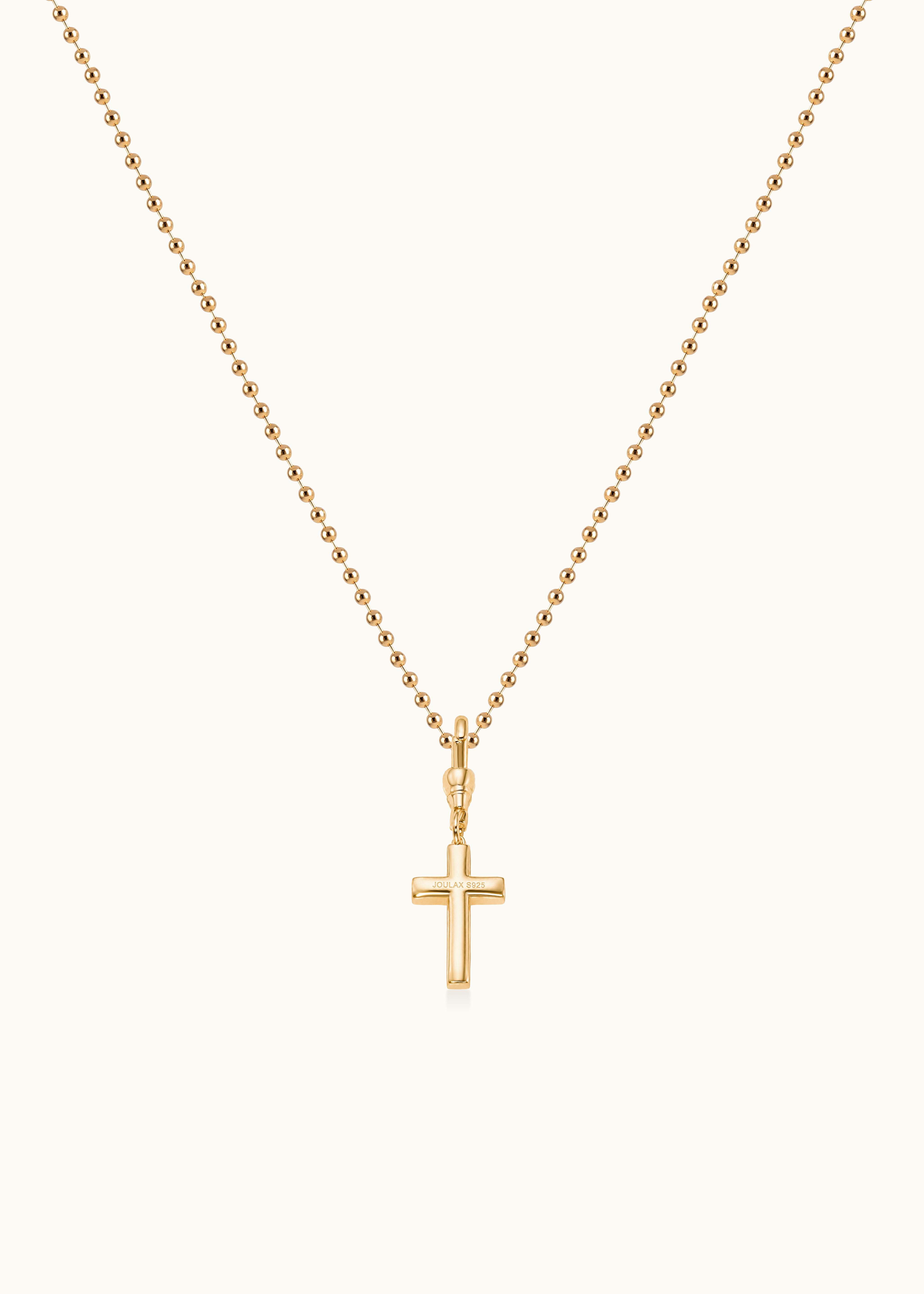Archive Flow Blackened Moissanite Cross Clip-On Pendant 1.45ct