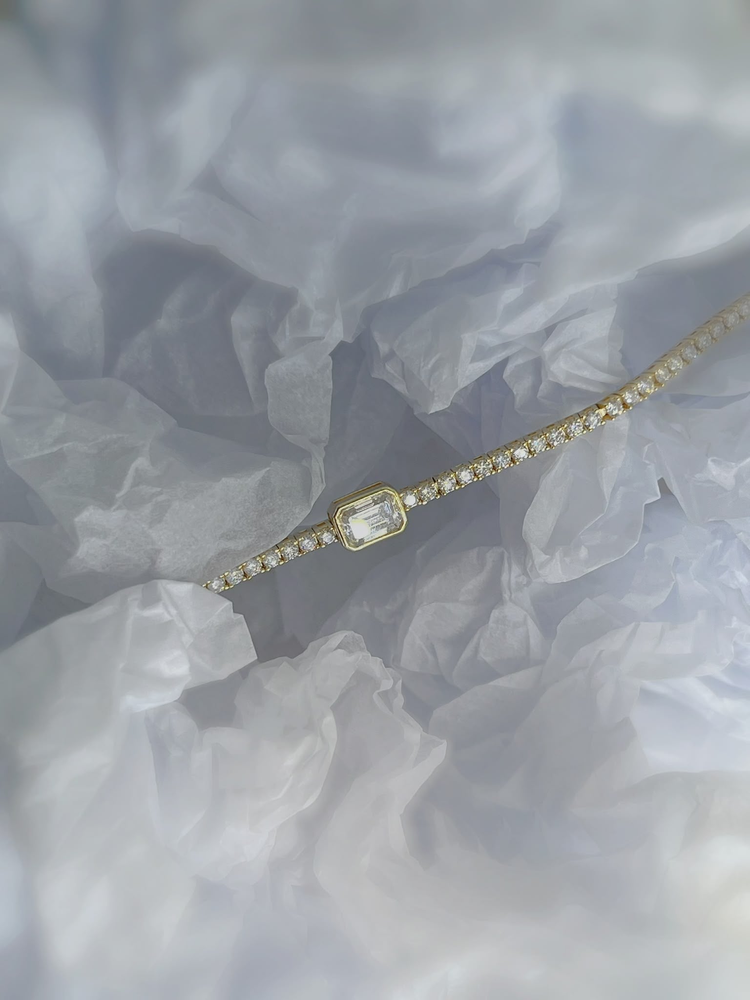 24 Hours Center Moissanite Tennis Bracelet 3.3ct