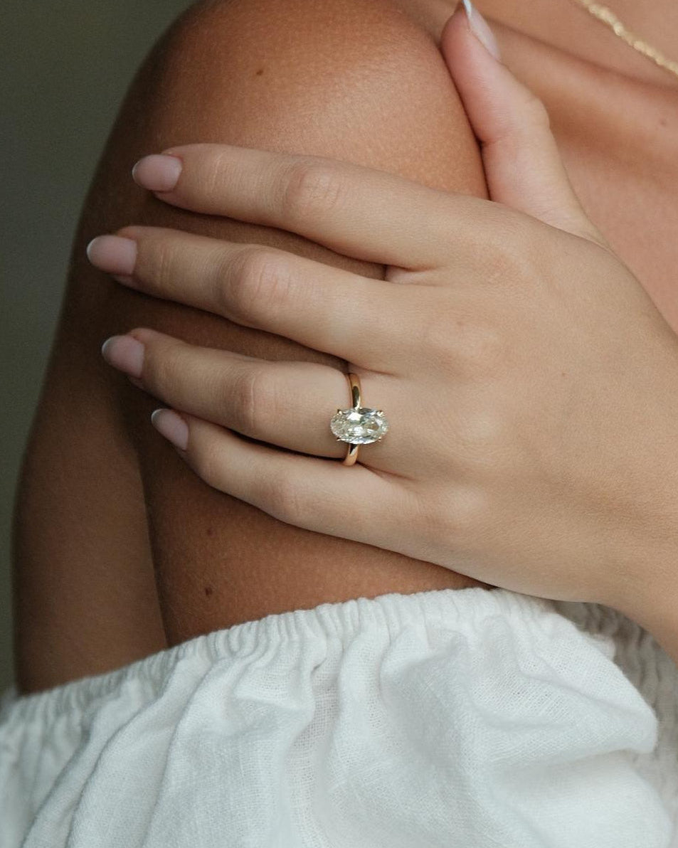 Heirloom Signature Oval Cut Diamond Solitaire Ring